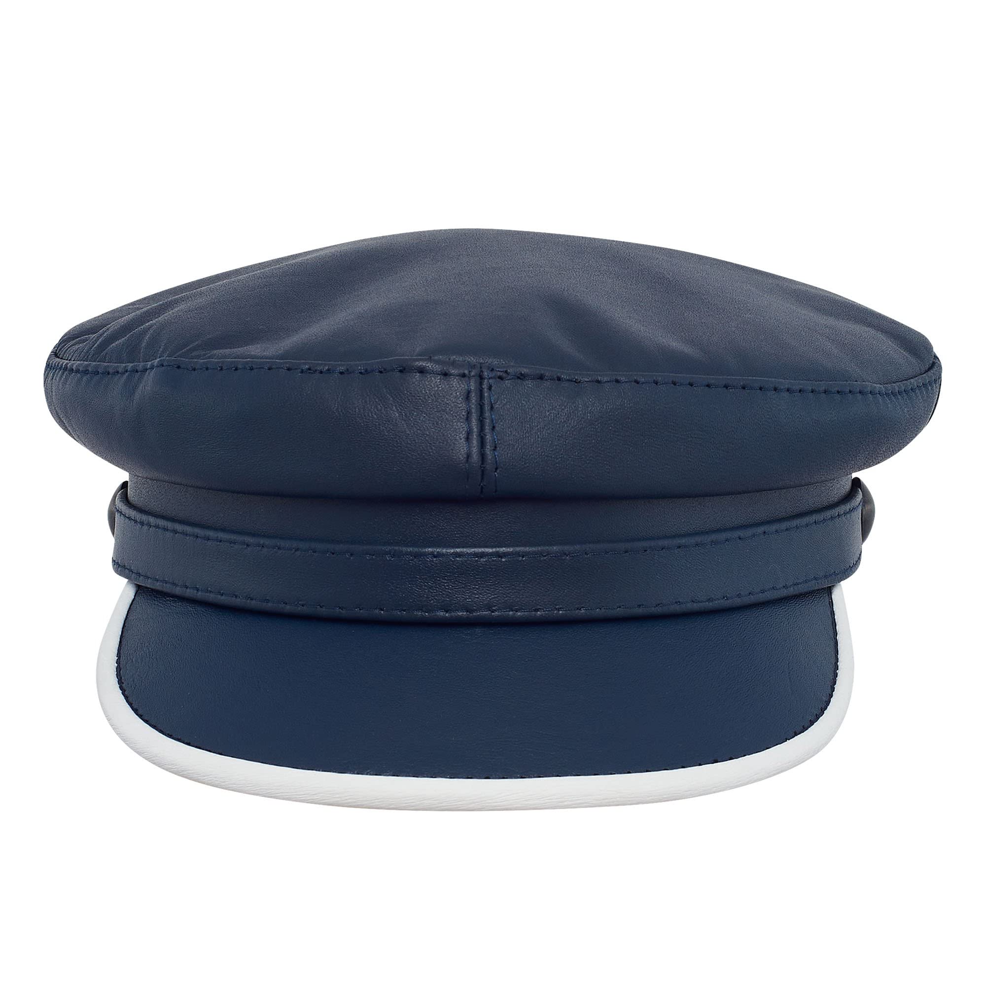 Sterkowski Genuine Leather Trawler Hat for Men - Waterproof Fishing Cap with UPF Sun Protection - Perfect for Outdoor Activities, Boating, and Casual Wear