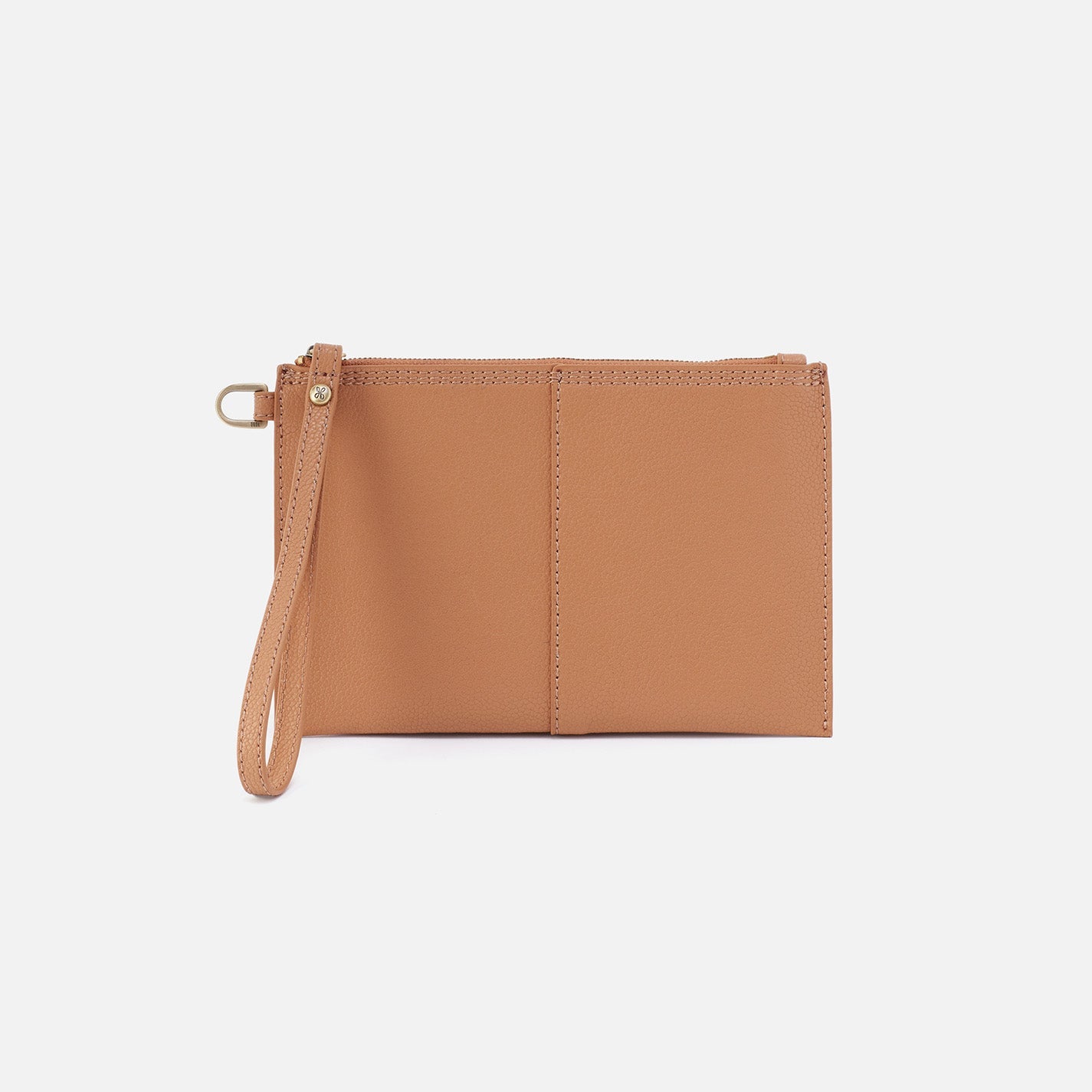 Vida Small Leather Pouch - Micro Pebbled Leather Crossbody Bag for Women - Perfect for Everyday Essentials, Travel & Shopping (Biscuit)