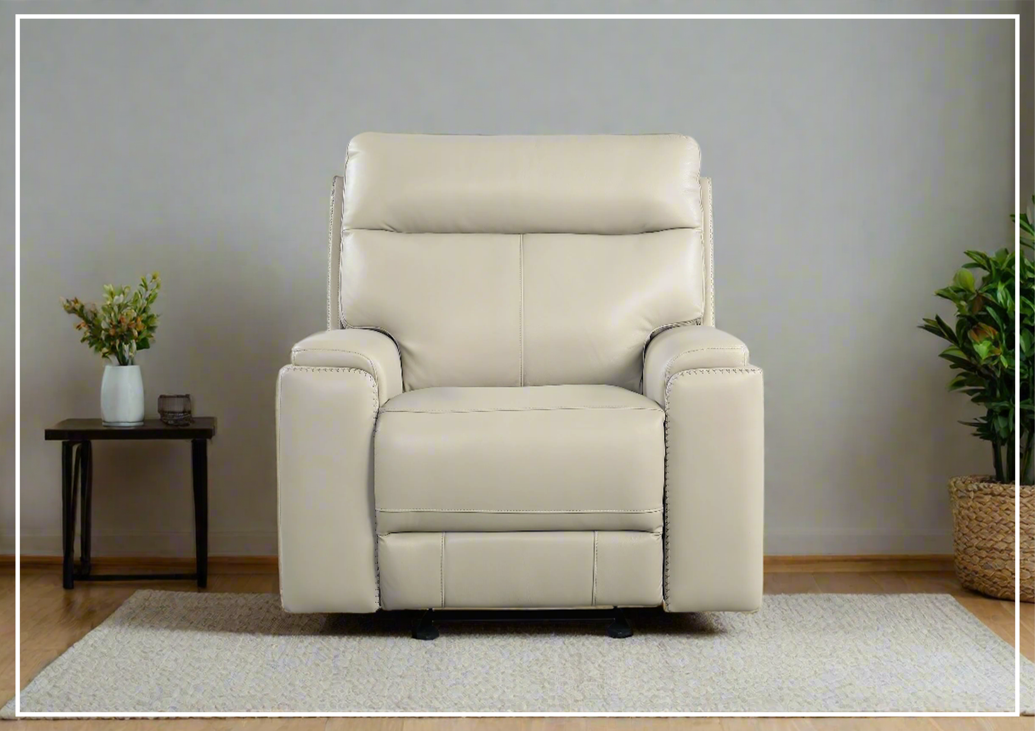 Gio Italia Bruna Leather Power Reclining Glider Chair - Modern Recliner for Living Room, Nursery & Home Theater - Electric Adjustable Comfort Sofa for Relaxing & Nursing