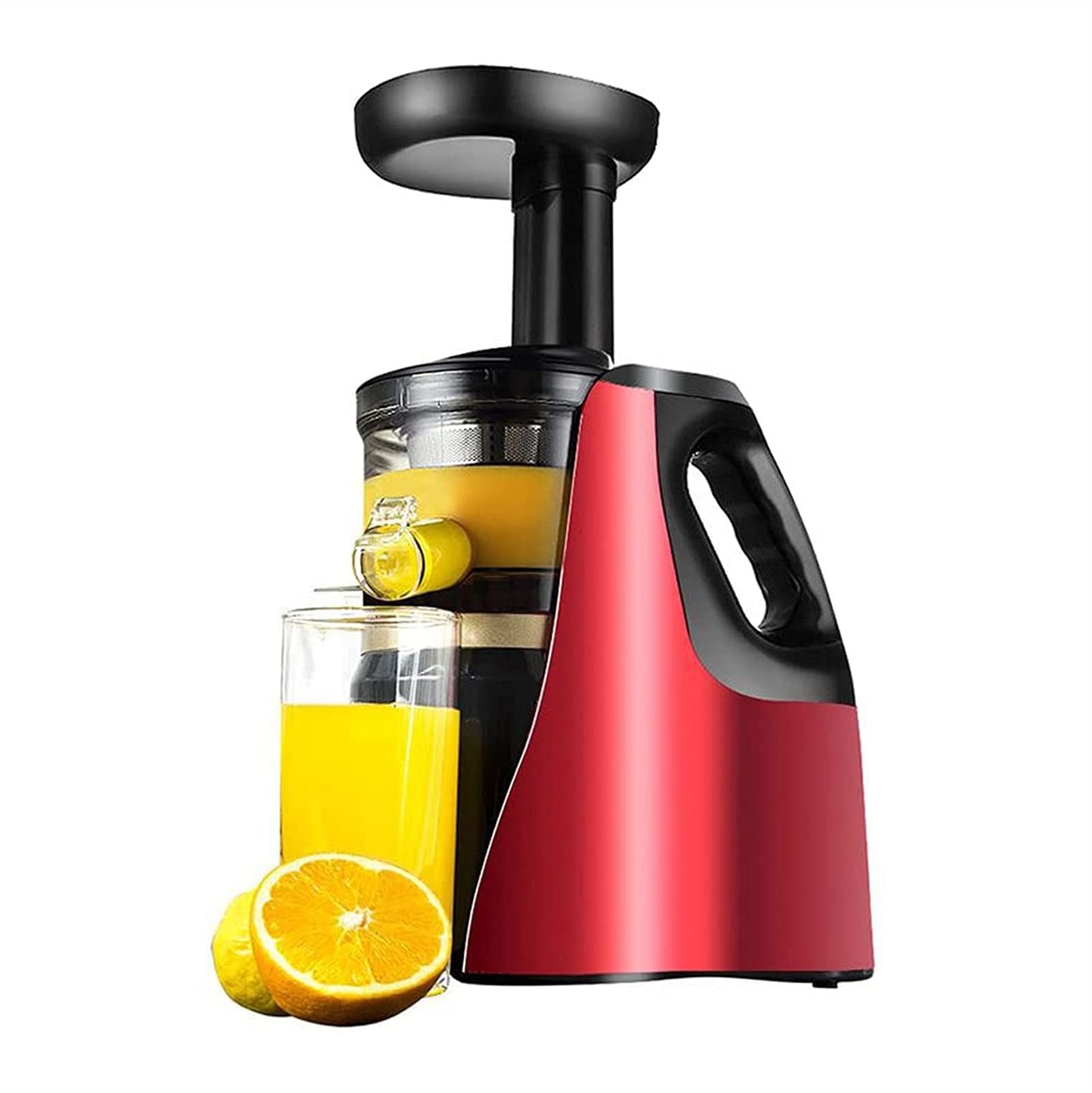 Zinhsq Slow Masticating Juicer Machine - Cold Press Juicer Extractor for Fruits & Vegetables (Carrots, Oranges, Celery) - Easy to Clean, Quiet Motor with Reverse Function - Perfect for Healthy Juicing at Home, Gym or Office