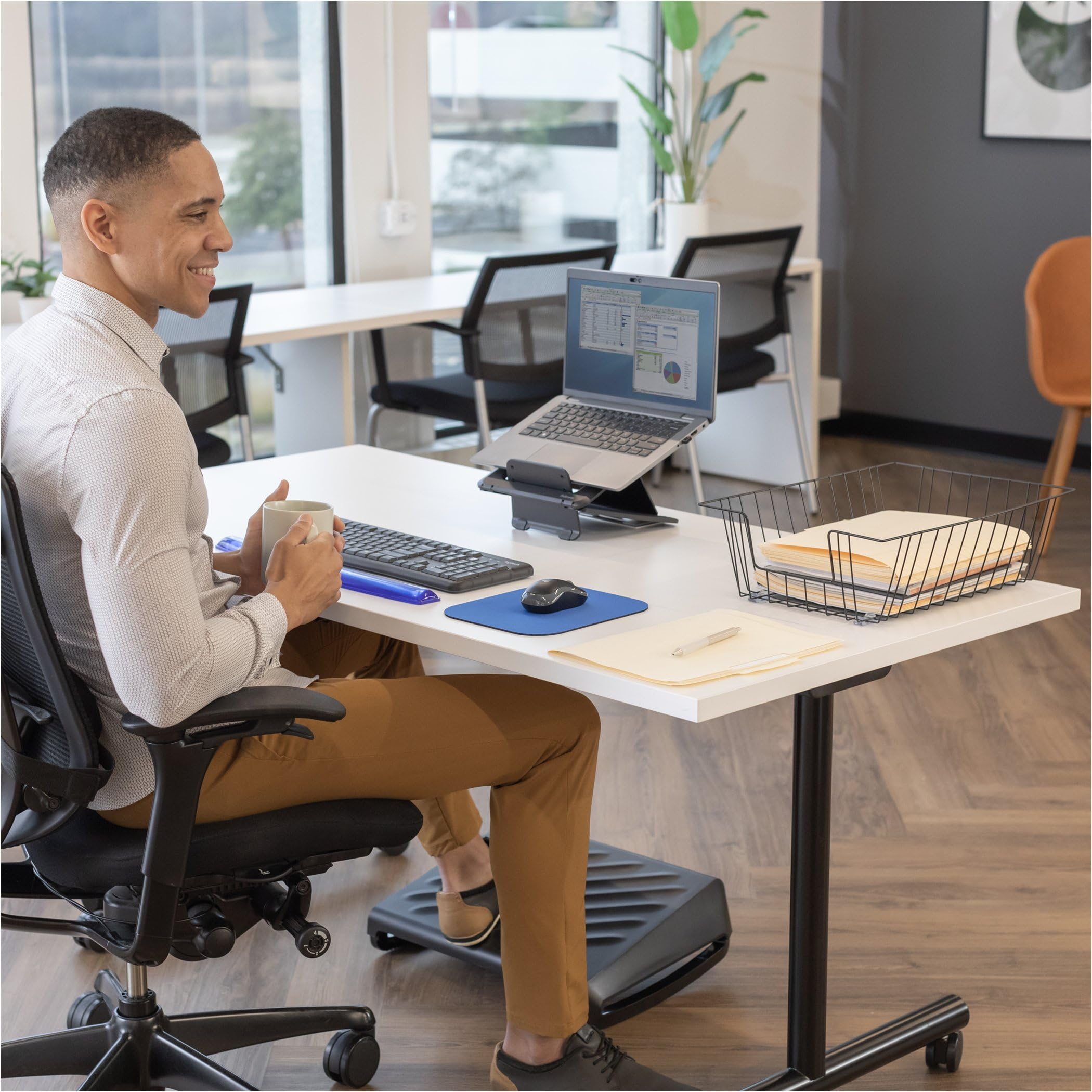Fellowes Black Wire Legal Size Desk Tray Organizer (65112) - Perfect for Office, Home, and School Workspace Organization