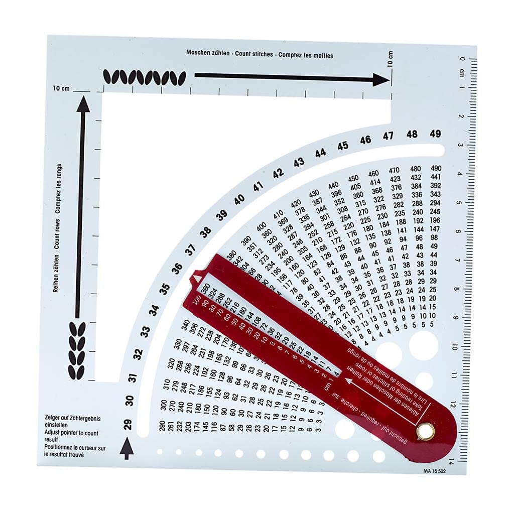 Shamjina Knitting Calculator - Digital Stitch Counter & Knitting Gauge Ruler for Crochet, Sewing, and Yarn Crafts | Perfect for Knitters, Crocheters, and DIY Handmade Projects