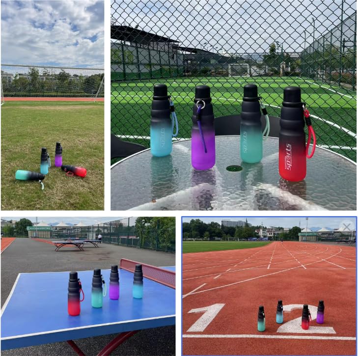 AISIR 750ml BPA-Free Sports Water Bottle for Gym, Yoga, Camping & Work - Leak Proof & Durable - Ideal for Hydration During Workouts, Outdoor Activities & Office Use - Purple