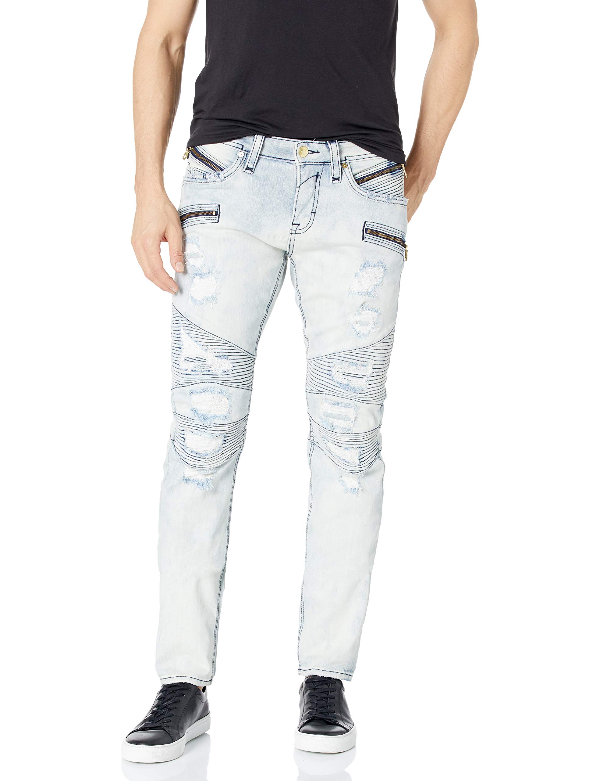 Rock Revival Men's Skinny Fit Jeans - Stretch Denim Pants for Slim Fit Comfort | Perfect for Casual Wear, Night Out & Street Style Fashion
