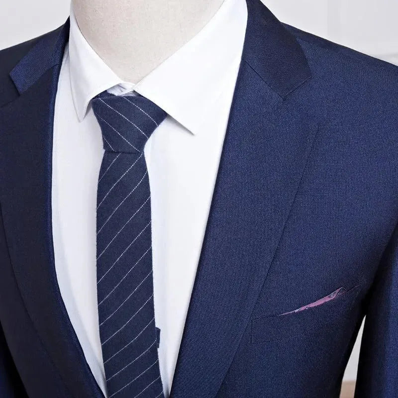 Stylish Blue Two Piece Suit for Women - Formal Office Wear & Business Attire - Perfect for Work, Meetings, and Professional Events