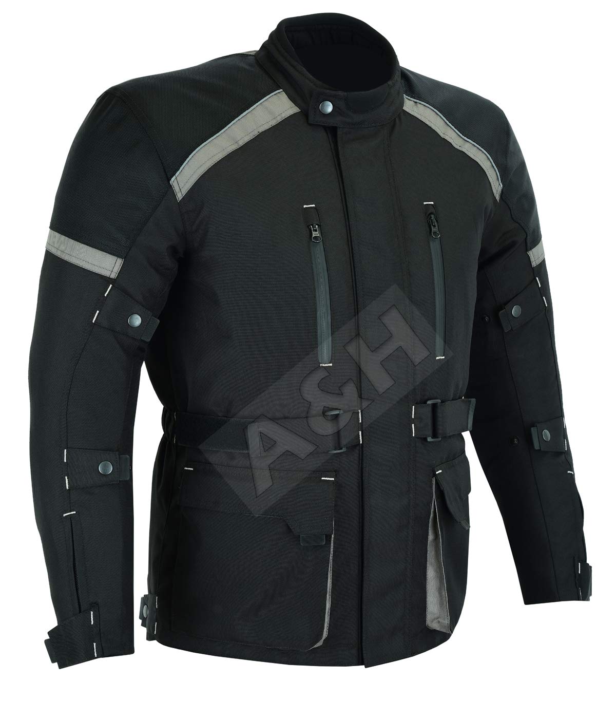 A&H Apparel Men's All-Season Motorcycle Jacket with CE Approved Armor - Waterproof Windproof Riding Gear for Touring & Commuting - Perfect for Adventure Bikers & Daily Urban Riders