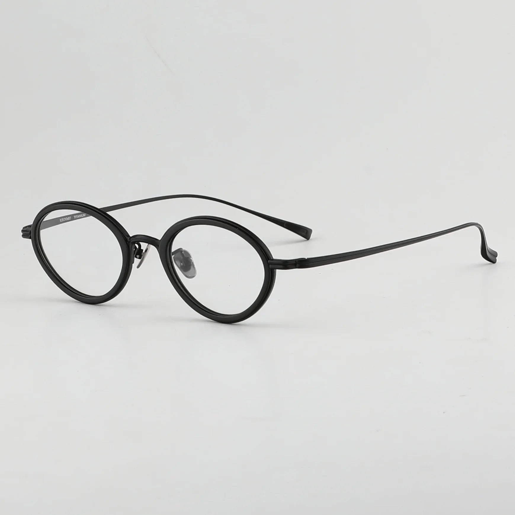 Aror Unisex Full Rim Small Oval Titanium Acetate Eyeglasses Frame 41075 - Lightweight & Durable for Work, Reading & Everyday Wear