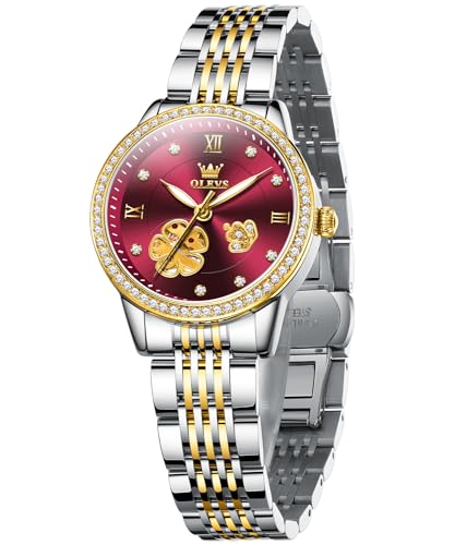 L6706: Two tone strap & Red dial
