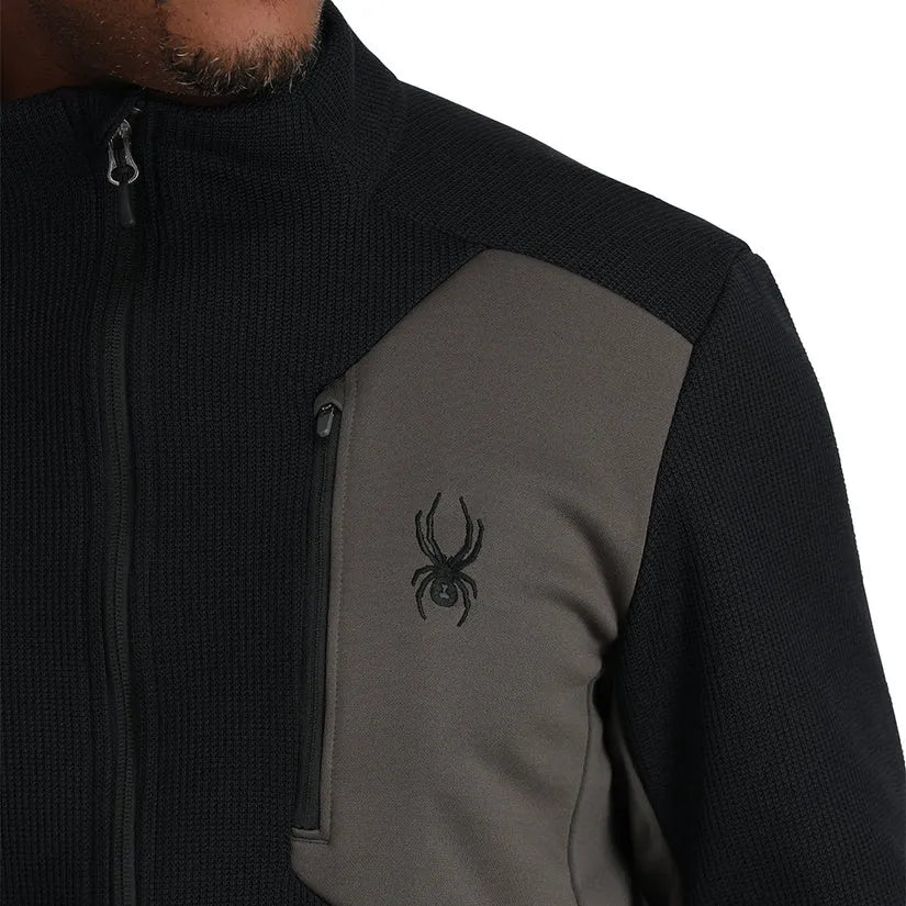 Spyder Men's Bandit Fleece Jacket 2025 - Lightweight Warm Winter Coat for Skiing, Hiking & Outdoor Activities
