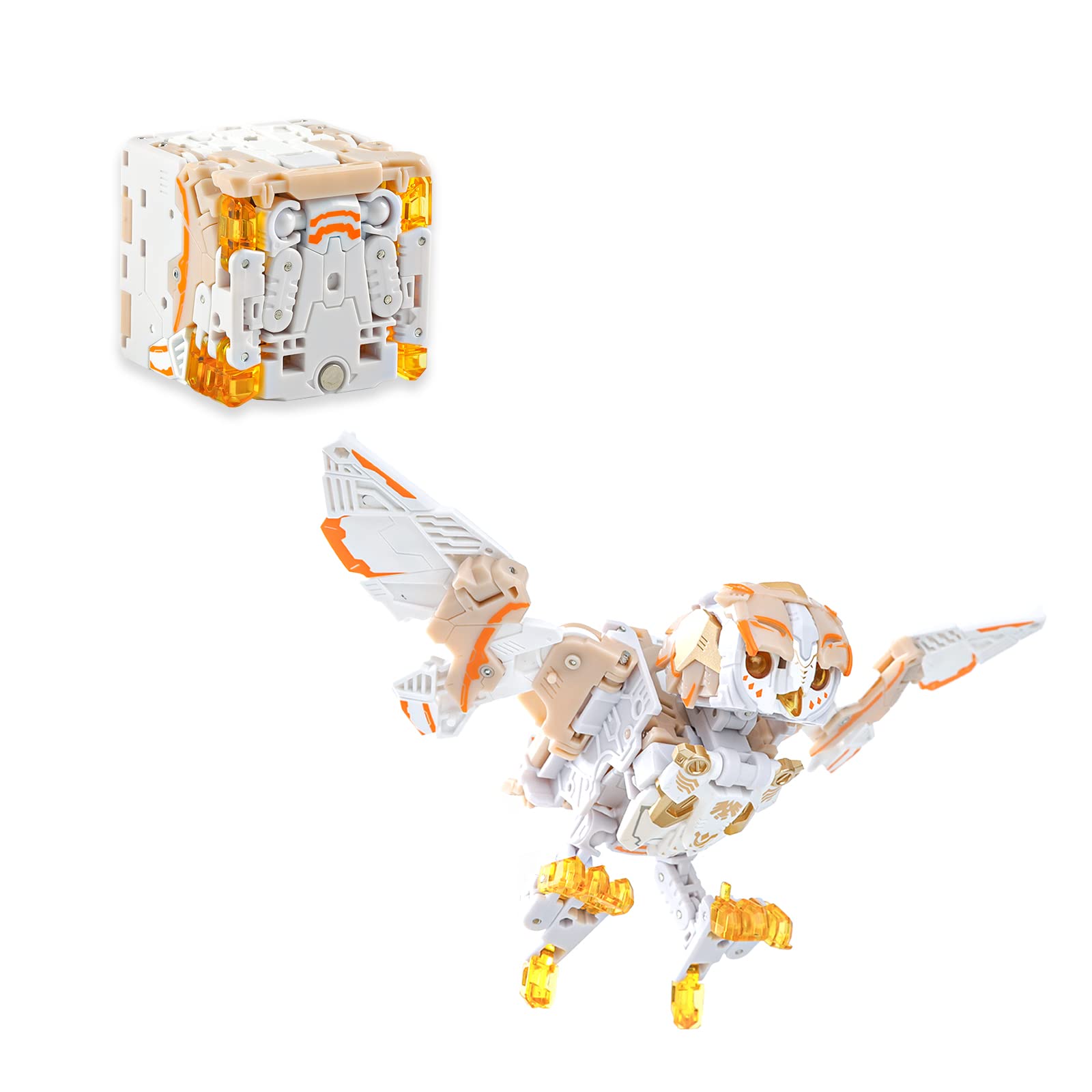 52TOYS BEASTBOX BB-41 WHITENOISE Owl Transformable Action Figure - 2.8 Inch Collectible Deformable Toy (2-in-1 Design) - Perfect Gift for Teens & Adults (Ages 15+) - Great for Birthday Parties, Collections & Display Shelves