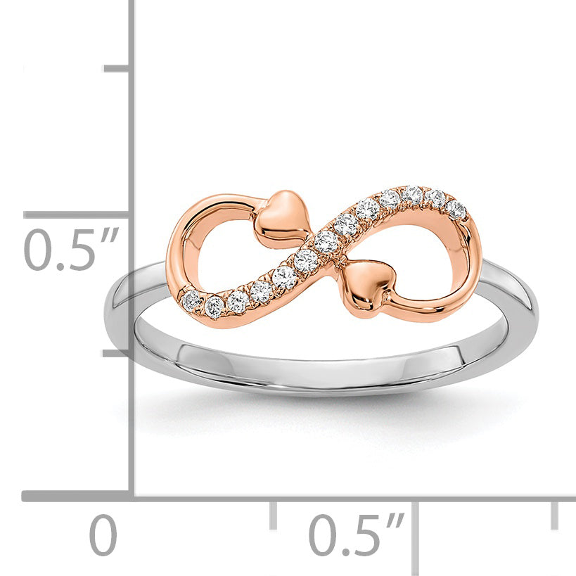 14K Gold Infinity Heart Ring for Women - Elegant Dainty Love Jewelry Gift for Her - Perfect for Anniversaries, Valentine's Day & Romantic Occasions