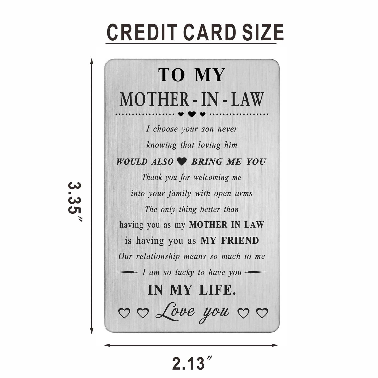 CPLJW Mother-in-Law Gift Set - Thoughtful Birthday Card & Wallet Combo for Women | Perfect for Holidays, Anniversaries & Special Occasions