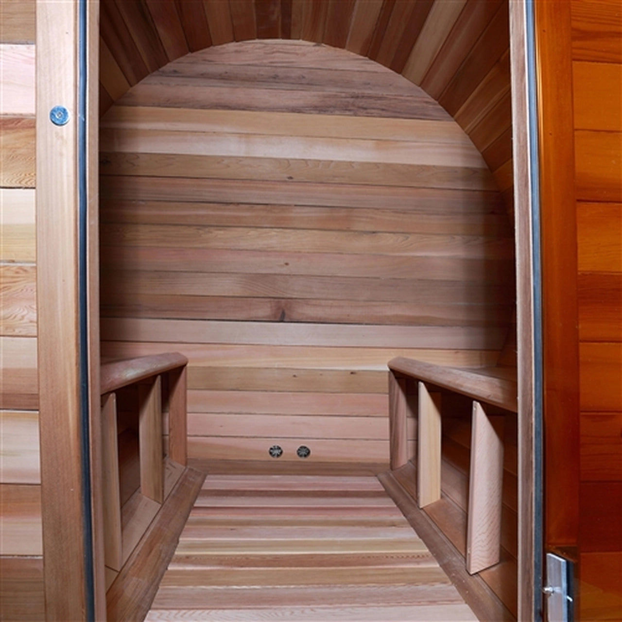 Premium Western Red Cedar Wet & Dry Barrel Sauna for Indoor or Outdoor Use - 9 kW ETL Certified Heater - Fits 8 People - Perfect for Home Spa, Backyard Relaxation & Wellness Retreats