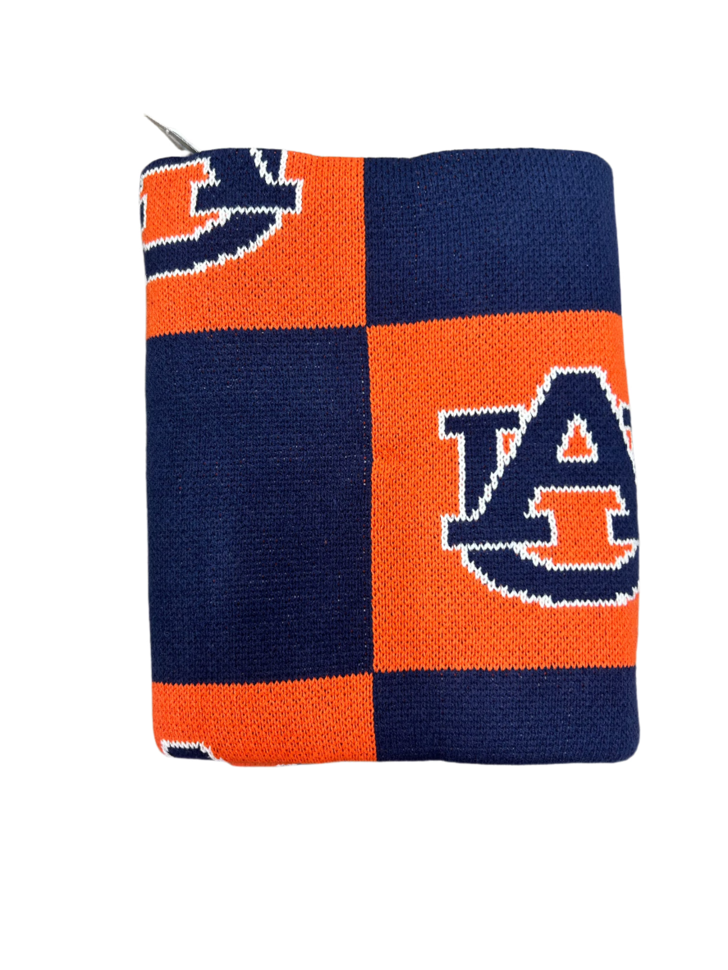 Hype & Vice Auburn University First Class Intarsia Blanket - Soft College Throw for Dorm, Game Day & Home Decor - Perfect for Tigers Fans Gifts