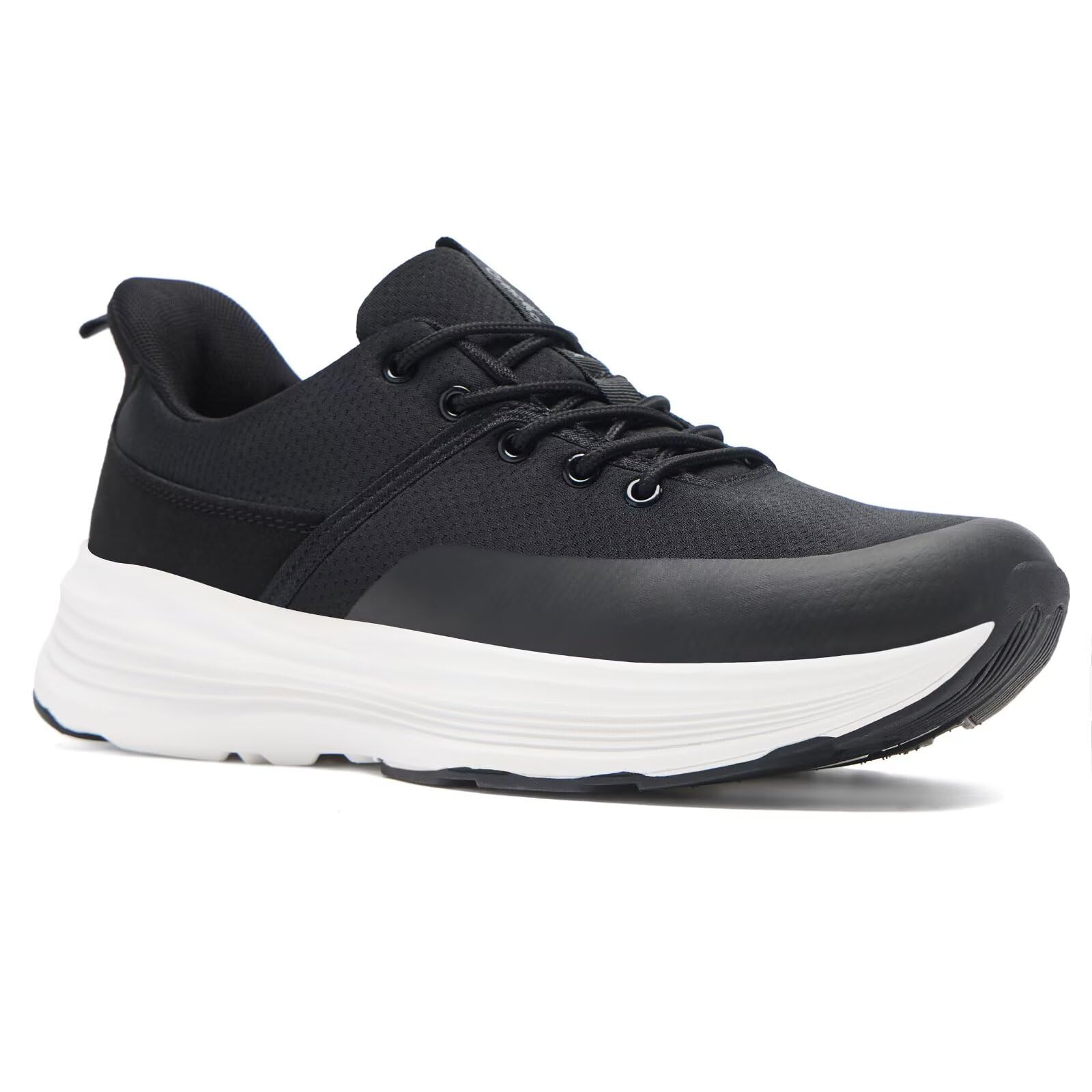 OrthoComfoot Men's Orthopedic Sneakers with Arch Support - Plantar Fasciitis Relief Shoes for Flat Feet & High Arch | Comfortable Walking, Work, Tennis & Athletic Shoes for All-Day Wear
