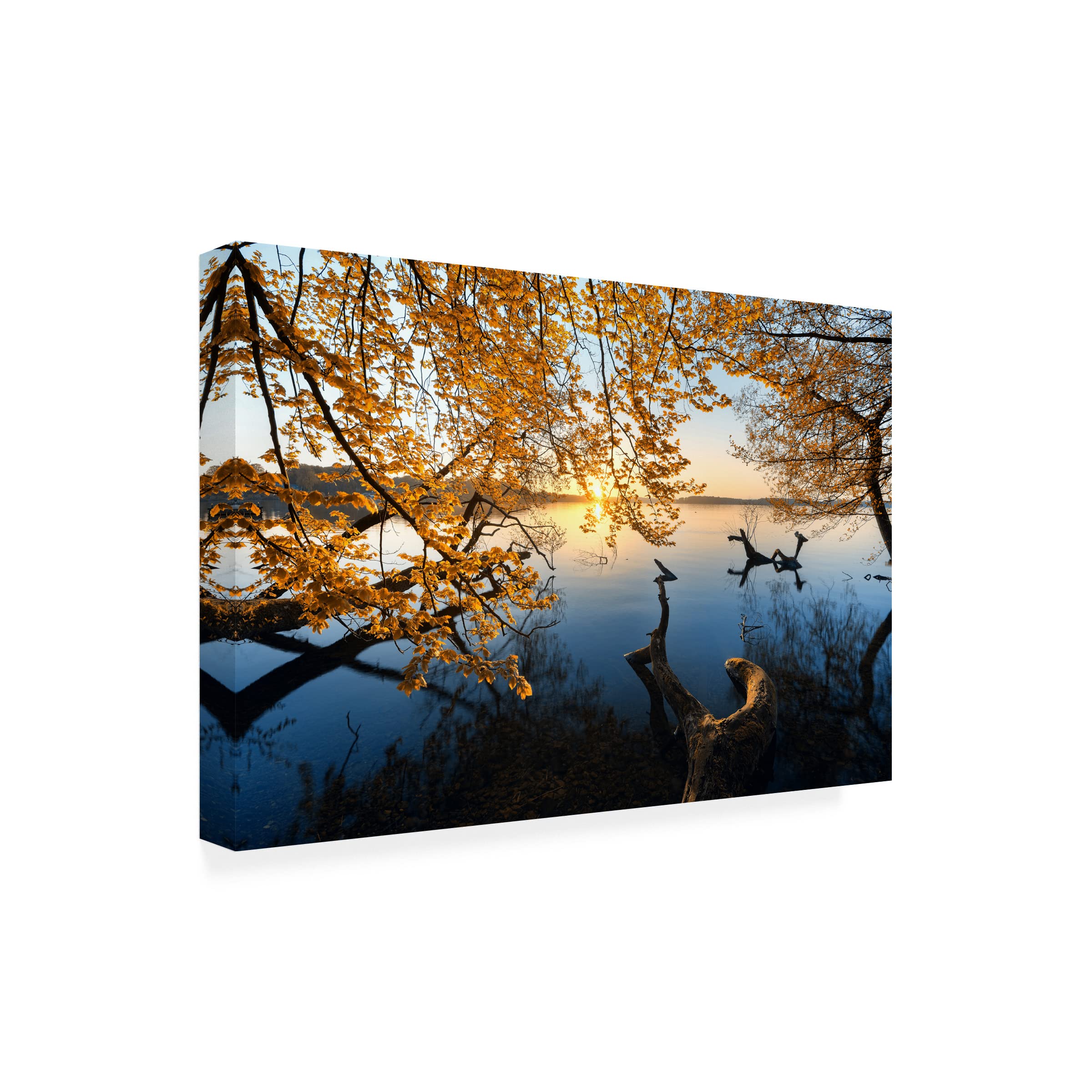 Trademark Fine Art 'Autumn Morning' Canvas Wall Art by Keller - Perfect for Living Room, Bedroom & Office Decor