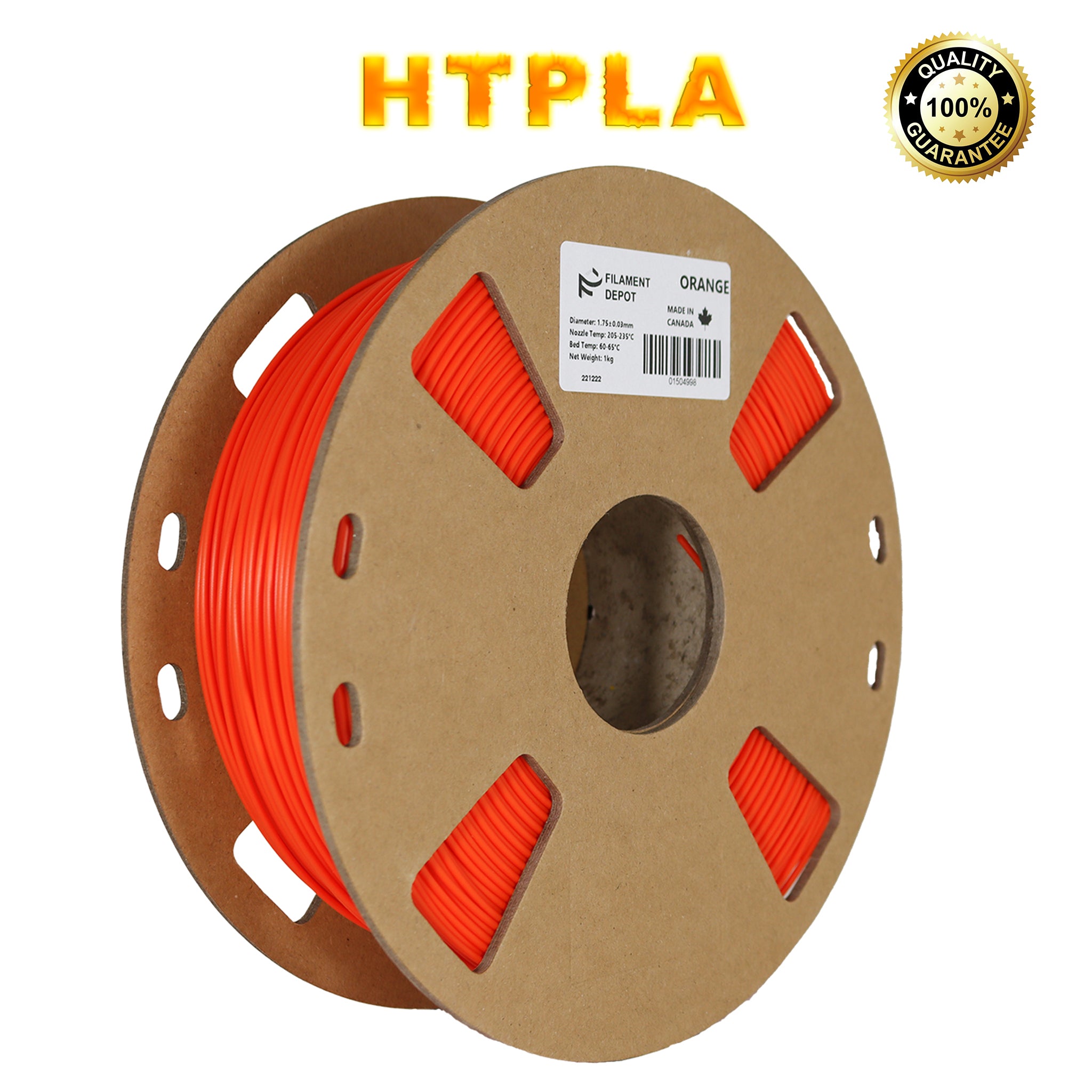 Filaments Depot HTPLA Tough 1.75mm 1kg 3D Printer Filament - High Strength, Durable PLA for 3D Printing, Perfect for Prototyping, DIY Projects, and Functional Parts