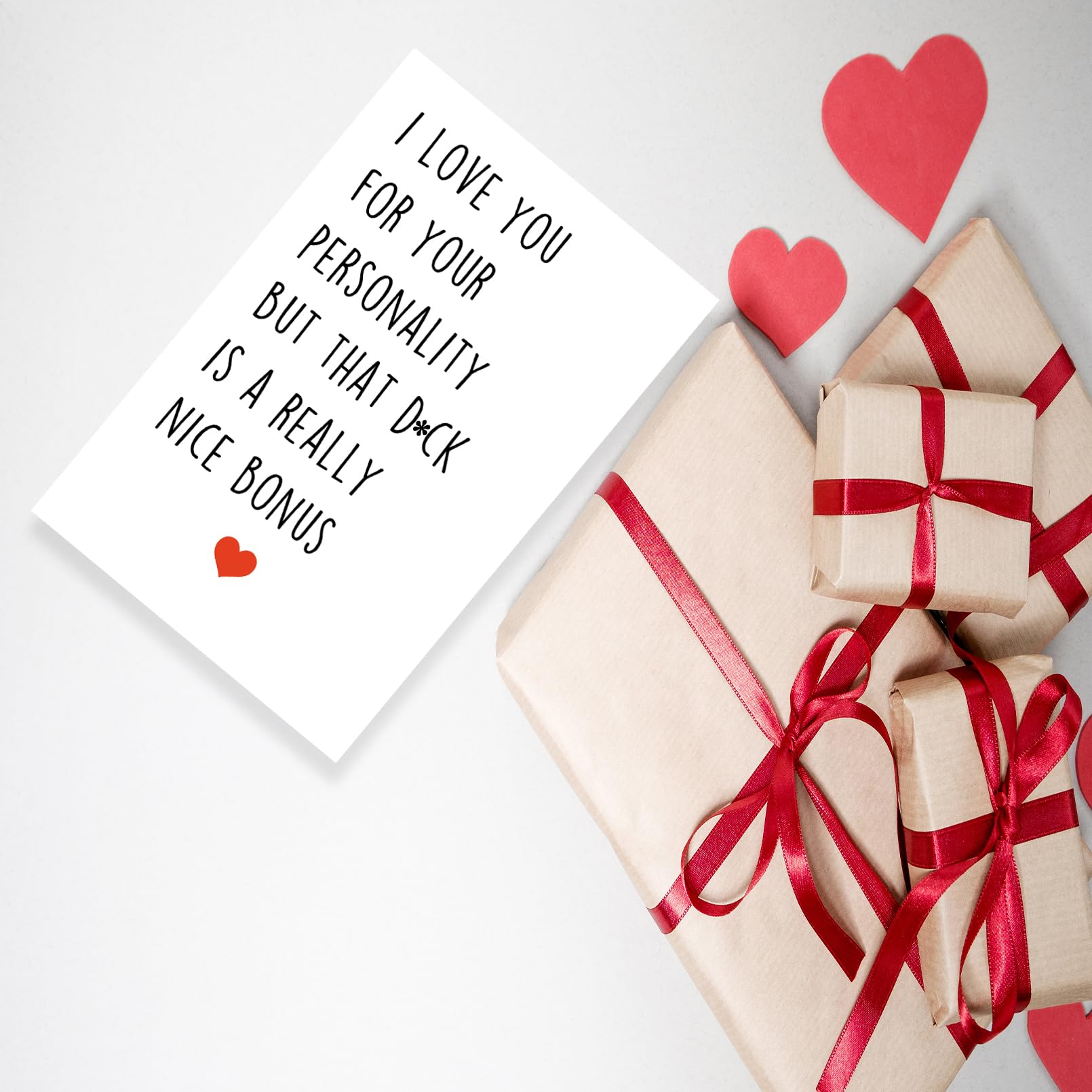 Funny Dirty Valentine's Day Cards for Couples - Romantic Anniversary & Birthday Gifts for Boyfriend, Girlfriend, Husband or Wife - Perfect for Valentine's Surprises, Date Nights & Special Occasions