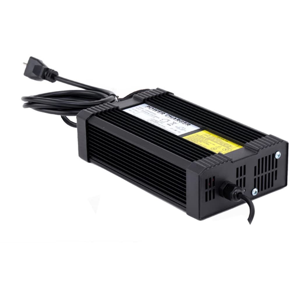 36V 10A Lithium Battery Charger with Smart Protection - Replacement for 42V Batteries | Fast Charging, Overcharge Protection | Perfect for E-Bikes, Scooters & Power Tools (Black)
