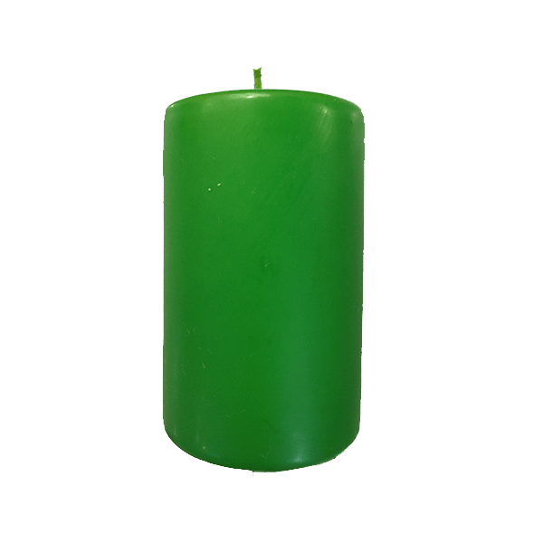 Premium Lime Scented Pillar Candle - 6 Inch (150mm) Handmade Soy Wax for Home Decor, Relaxation & Aromatherapy | Perfect for Weddings, Spa, Yoga & Meditation Spaces