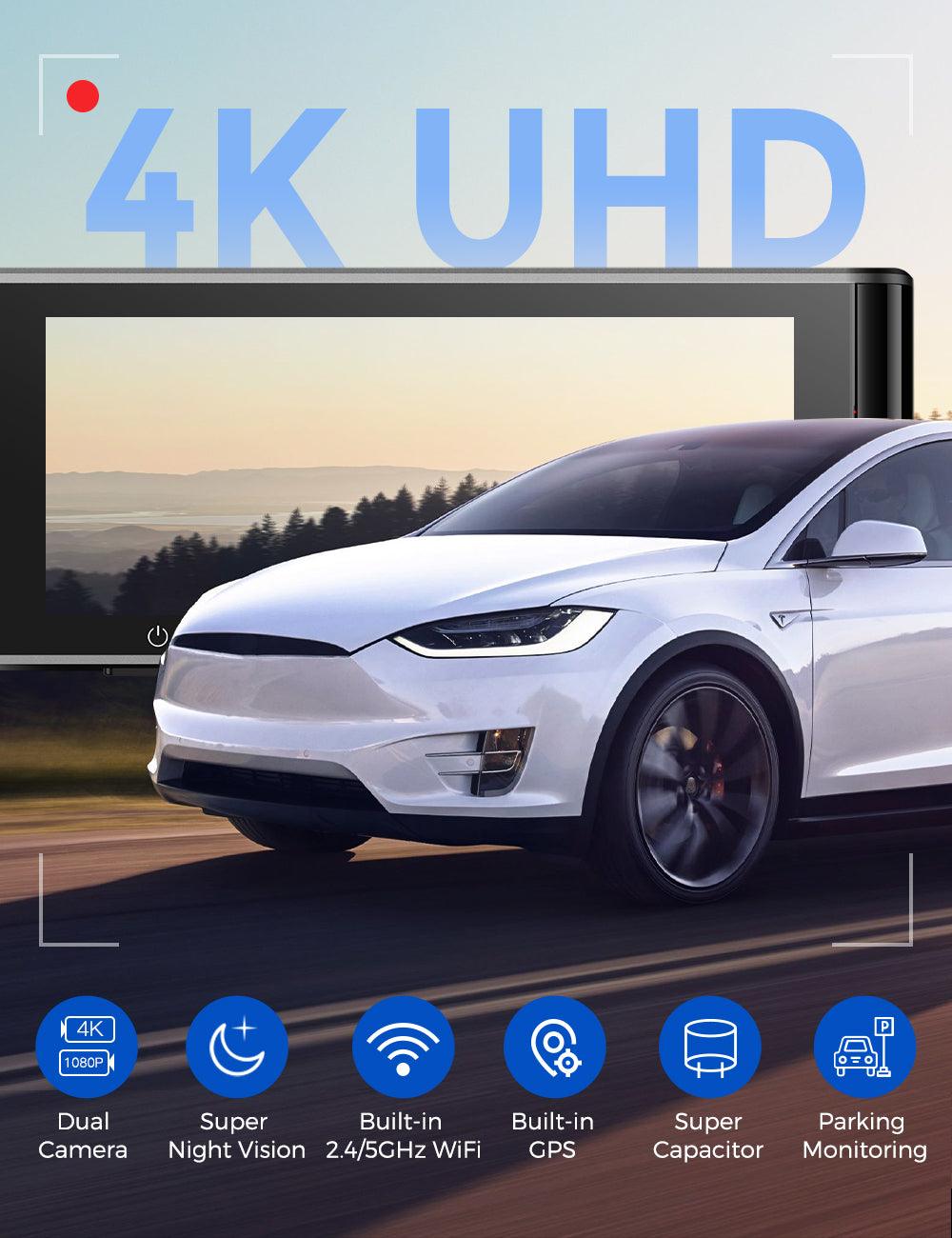 AZDOME M550 Pro 2CH 4K Dash Cam with 3.19
