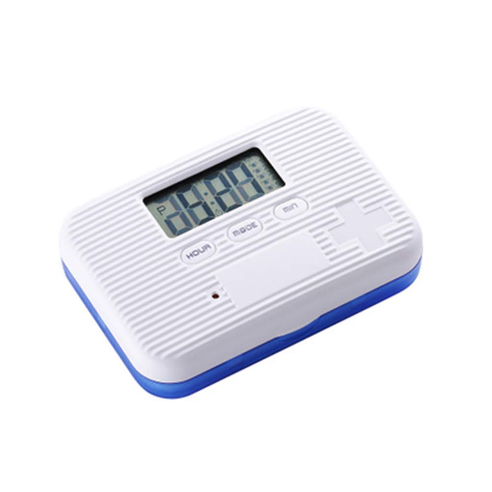 Huaheng Mini Pill Organizer with Electronic Timer Alarm - Portable Medicine Storage Box for Daily Pills, Vitamins & Supplements - Perfect for Travel, Work & Home Use