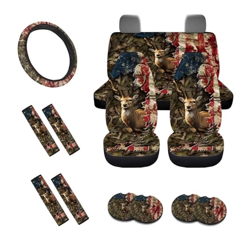 Deer Camo American Flag