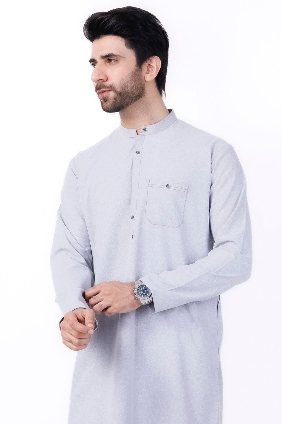 Stylish Blended Light Grey Kurta for Women | Comfortable & Trendy Indian Tunic Top | Perfect for Festivals, Parties & Casual Wear
