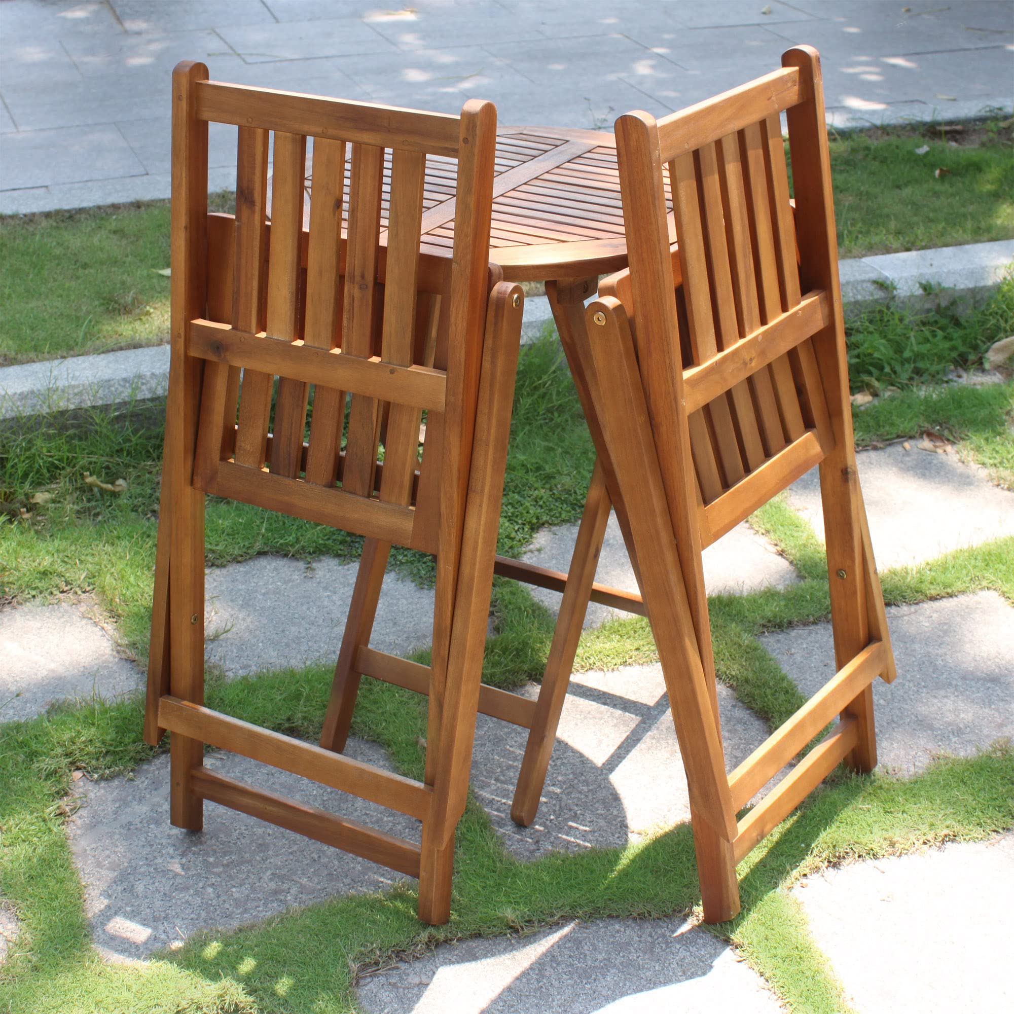 Outdoor Bistro Table and Chair Set - Patio Dining Furniture for Garden, Balcony, and Backyard Relaxation