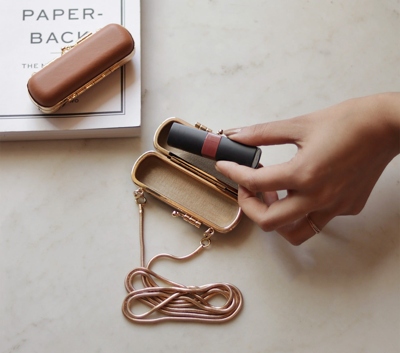 Luxury Lipstick Case 02 - Elegant Makeup Organizer for Travel & Daily Use | Perfect for Cosmetics Storage & Protection