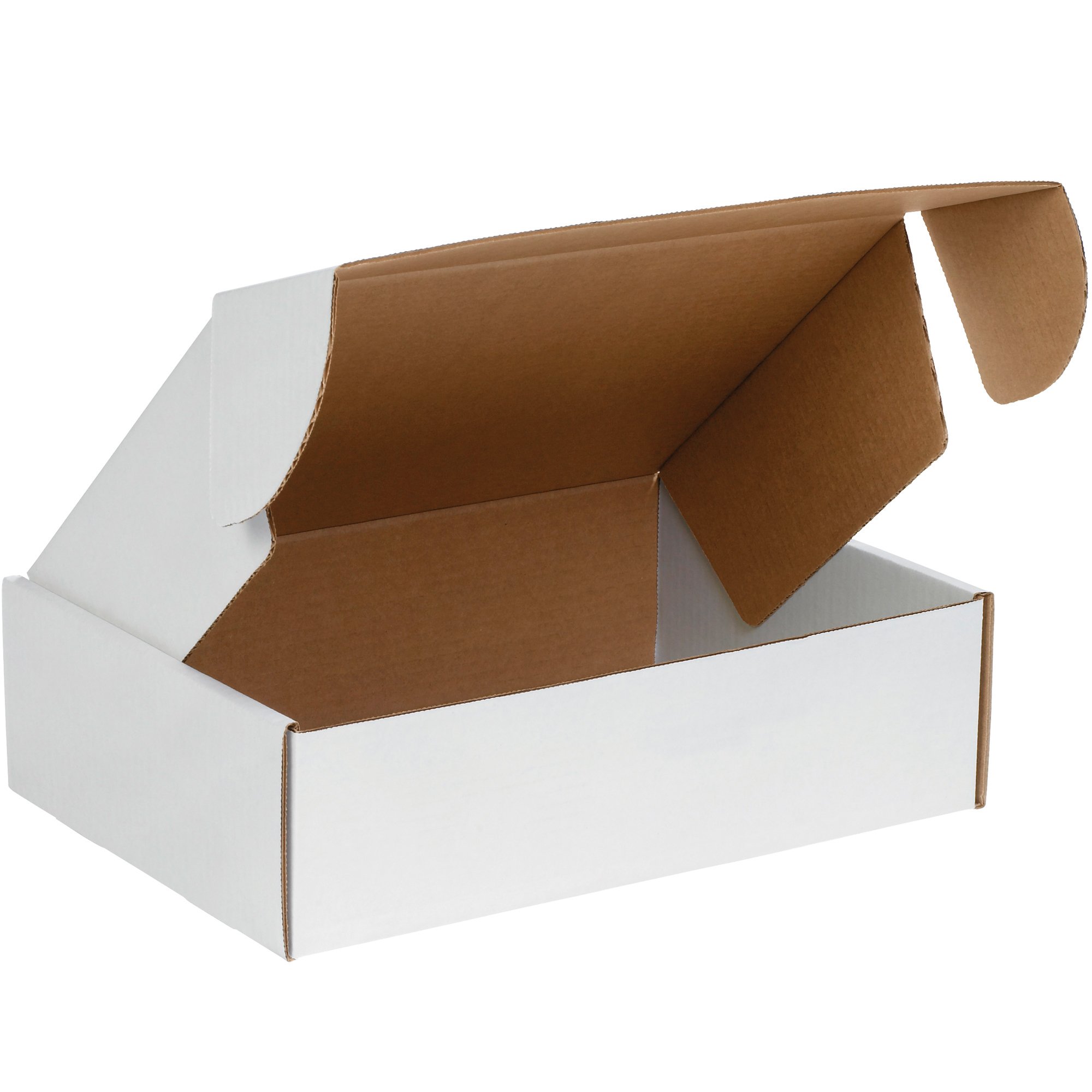Aviditi 14x10x4 Inch White Corrugated Cardboard Gift Box Mailers - Pack of 50 Shipping Boxes for Gifts, Retail Packaging & Ecommerce | Perfect for Wedding Favors, Holiday Presents & Small Business Shipping