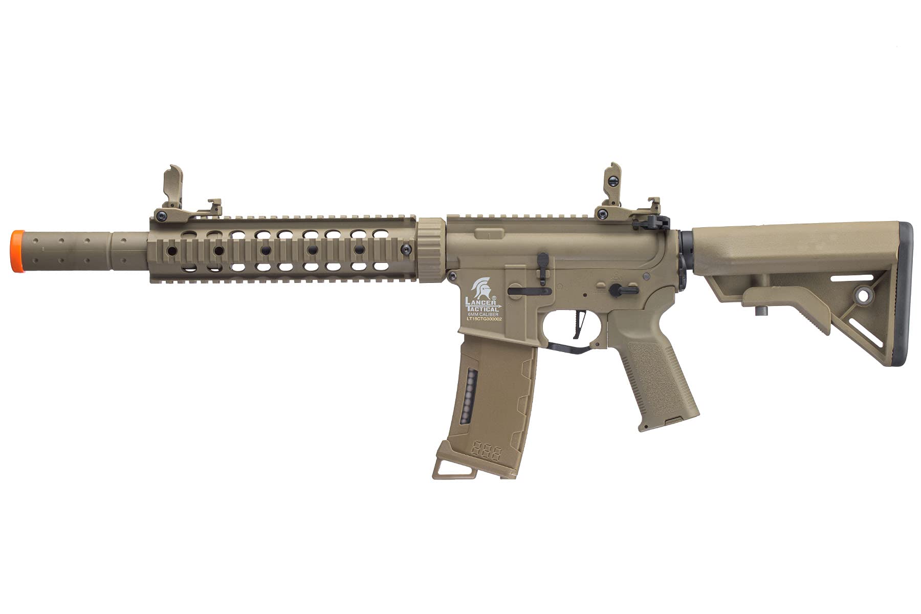 Lancer Tactical Gen 3 M4 SD Airsoft AEG Rifle - Nylon Polymer Body, Programmable Fast Trigger & MOSFET System for Competitive Airsoft Battles and Tactical Training