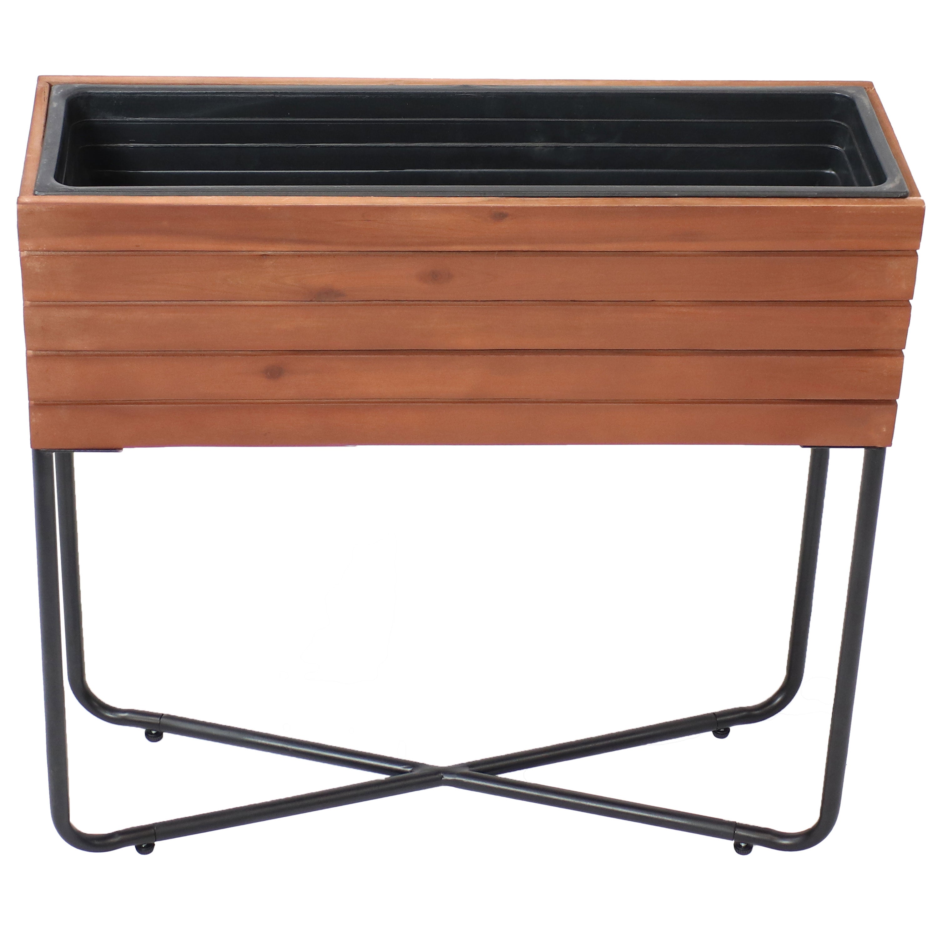 Premium Acacia Wood Raised Garden Bed with Legs - Natural Oil Finish for Outdoor Gardening, Patio, and Backyard Decor