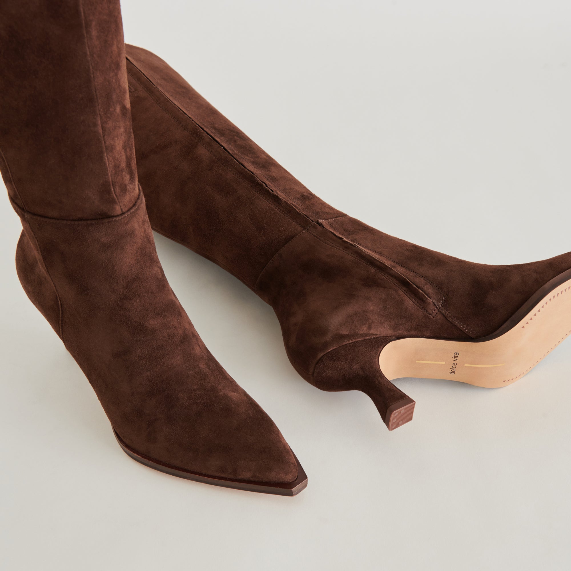 AUGGIE Wide Calf Boots for Women - DK Brown Suede - Comfortable & Stylish Winter Boots for Cold Weather & Outdoor Activities