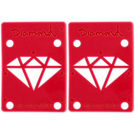 Diamond Supply Co. 1/8 Inch Skateboard Riser Pads - Shock Absorbing & Vibration Dampening for Smoother Rides - Perfect for Longboards, Cruisers & Street Skateboards
