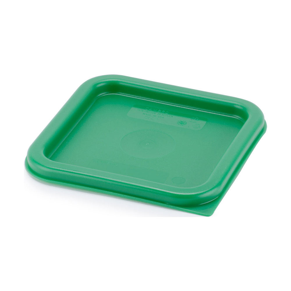 Cambro SFC2452 CamSquare 2 & 4 qt Food Storage Container Lid - Kelly Green | BPA-Free, Stackable for Restaurant, Kitchen & Meal Prep Organization