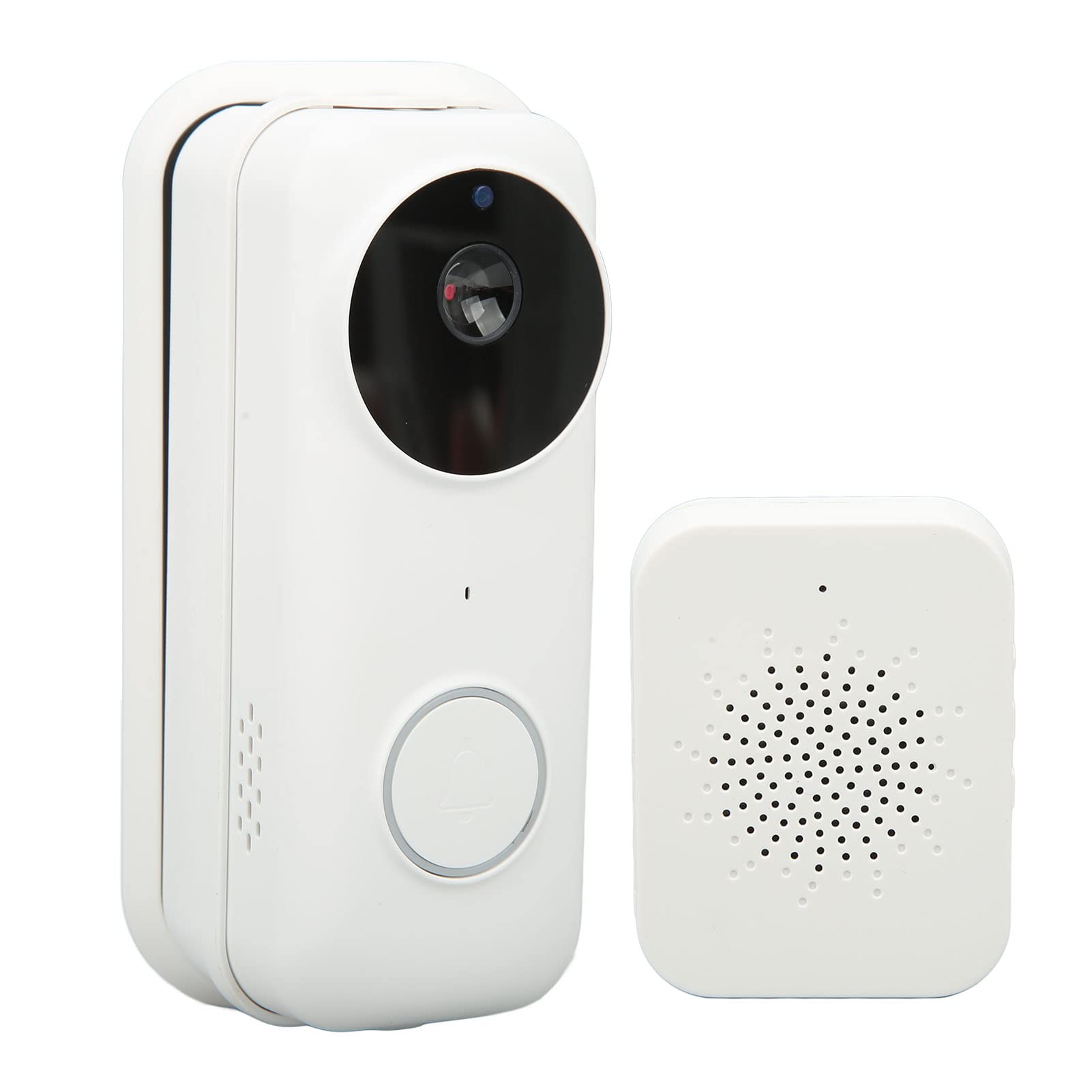 Smart Wireless Doorbell Camera with Voice Changer & 2.4G WiFi - HD Video, Remote Monitoring, Motion Detection for Home Security (Indoor/Outdoor Use)