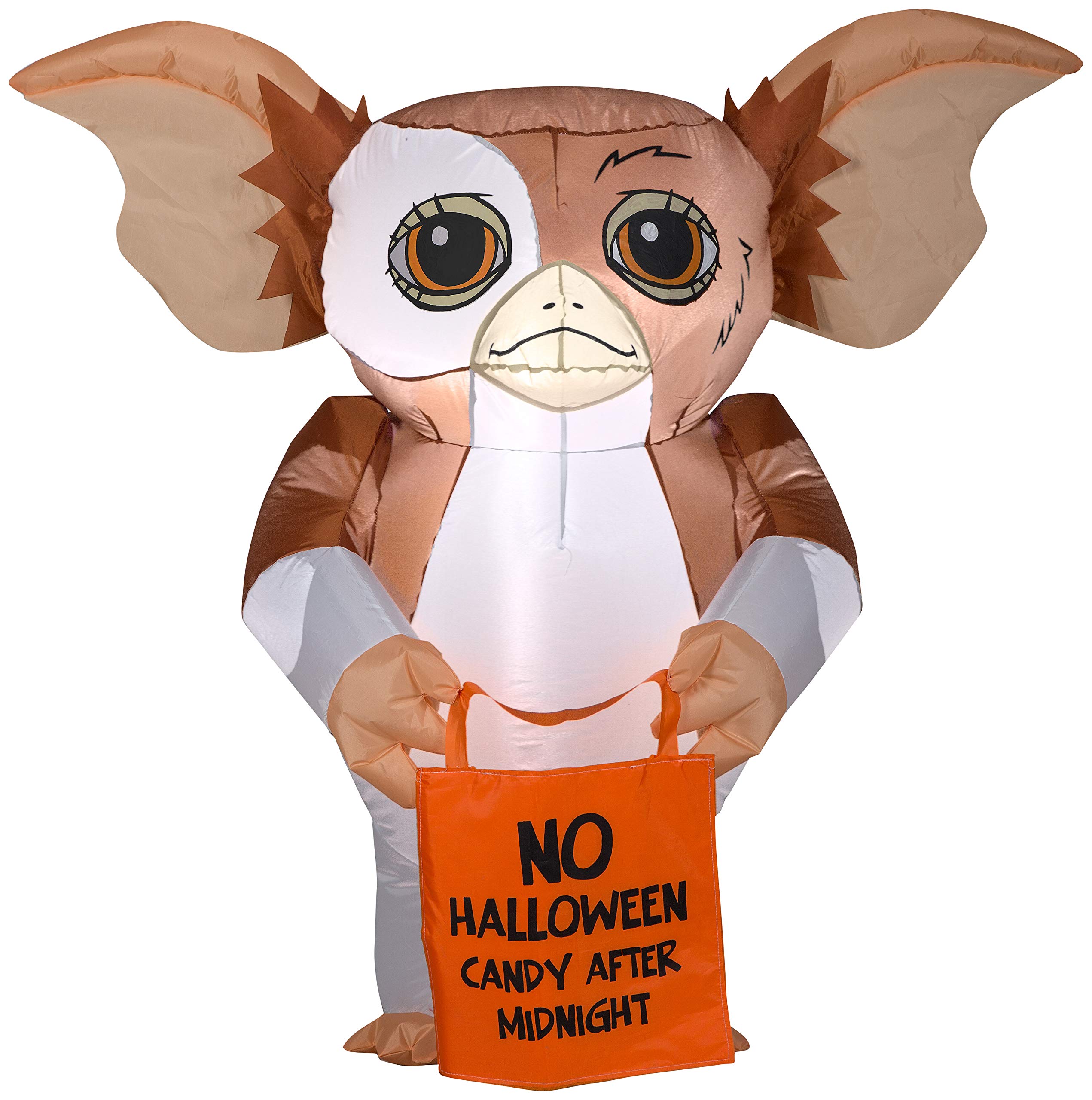 Gemmy Airblown Gizmo Warner Brothers Inflatable Halloween Decoration - 3.5 ft Tall Brown Cartoon Character for Outdoor Yard & Party Decor