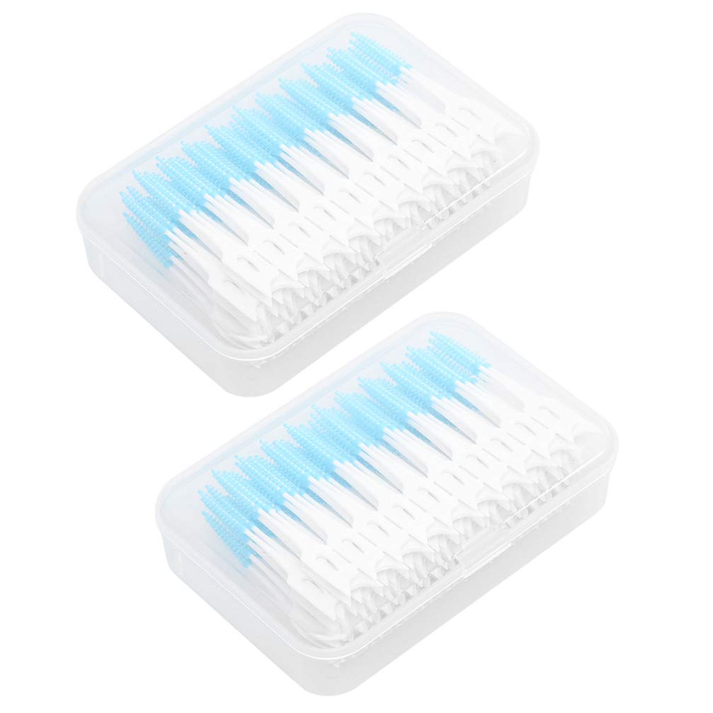 EXCEART Interdental Brush Floss Picks - 320pcs Eco-Friendly Teeth Cleaning for Travel & Home