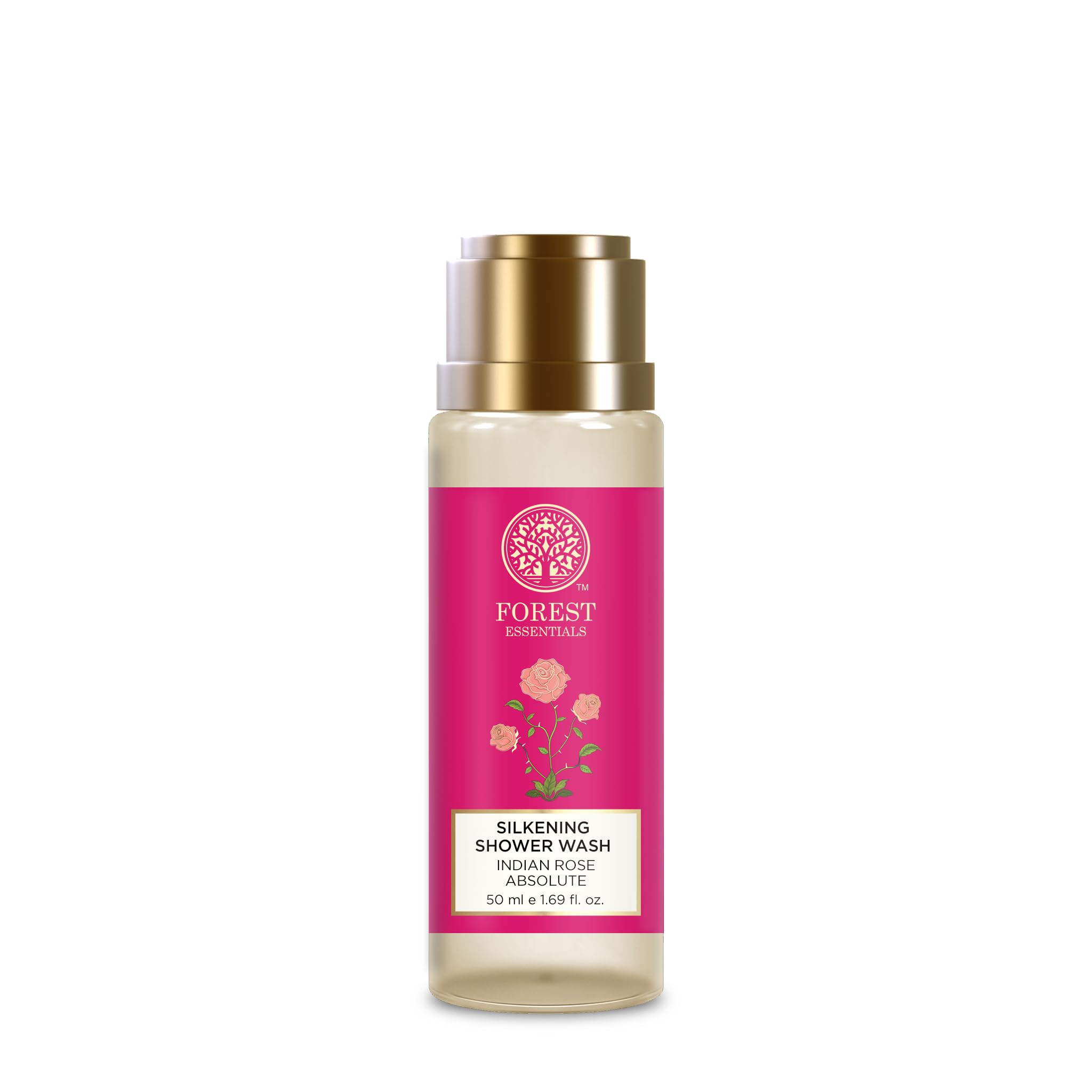 Forest Essentials Indian Rose Absolute Gift Box | Luxury Body Care Set with Premium Body Wash & Lotion | 2-Piece Gift Set for Women | Perfect for Birthdays, Anniversaries & Spa Days