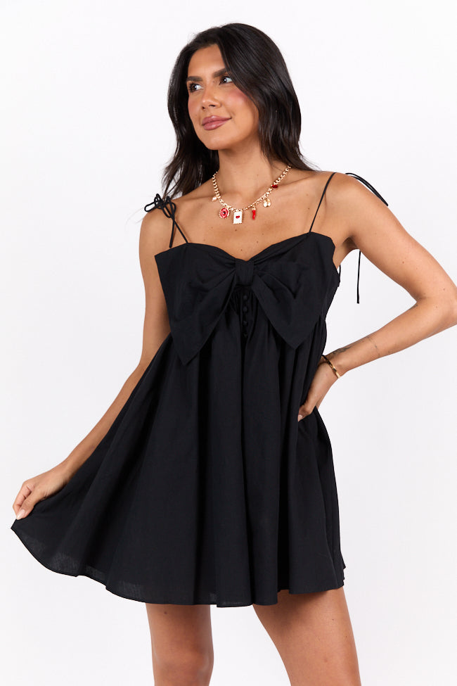 Elegant Black Bow Dress for Women - Perfect for Date Nights, Parties & Special Occasions | Back In Love Collection | On Sale Now