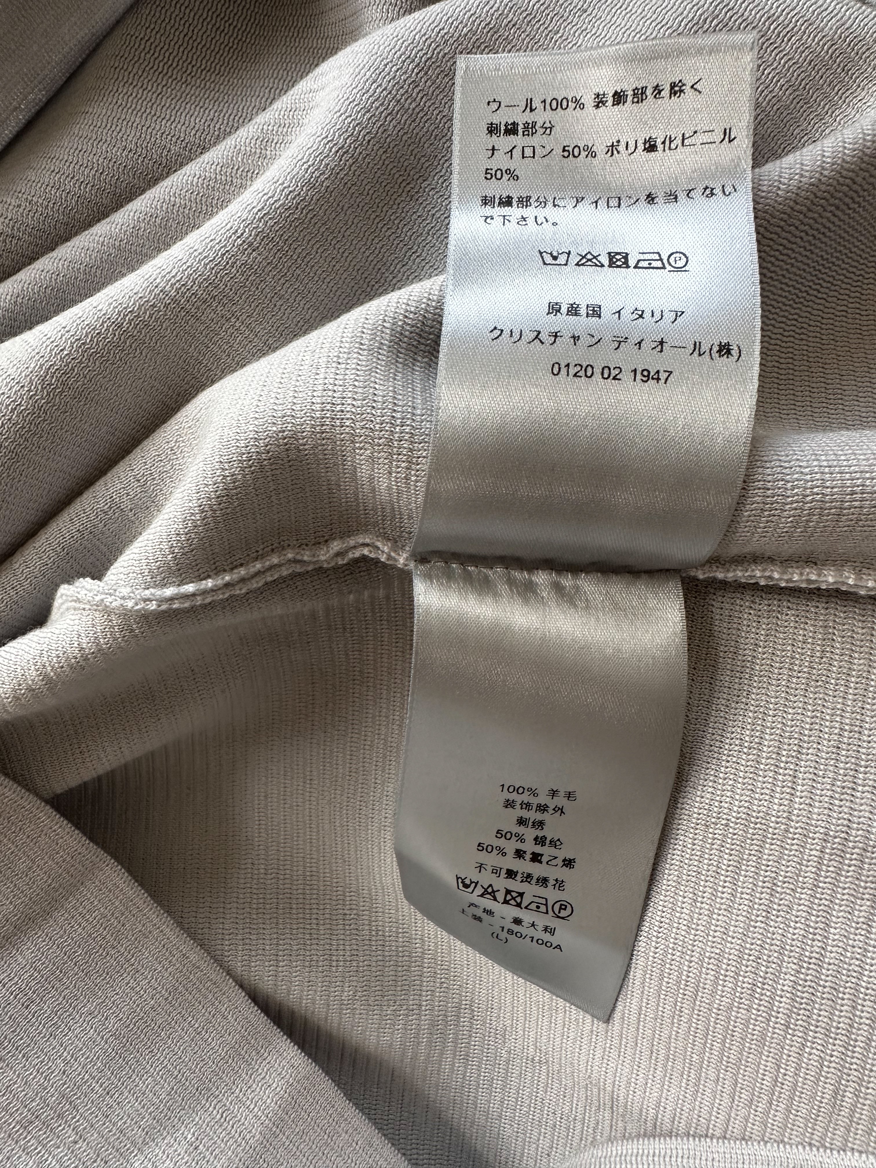 Dior Grey Patch Wool Sweater for Women - Luxury Knitwear for Fall & Winter Fashion | Perfect for Office, Date Night & Holiday Outfits
