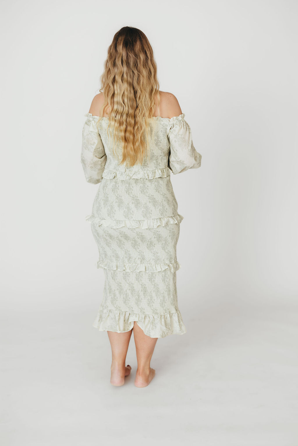 Chloe Midi Dress in Sage Green - Bump Friendly Maternity Dress for Pregnancy & Nursing | Perfect for Baby Showers, Date Nights & Special Occasions