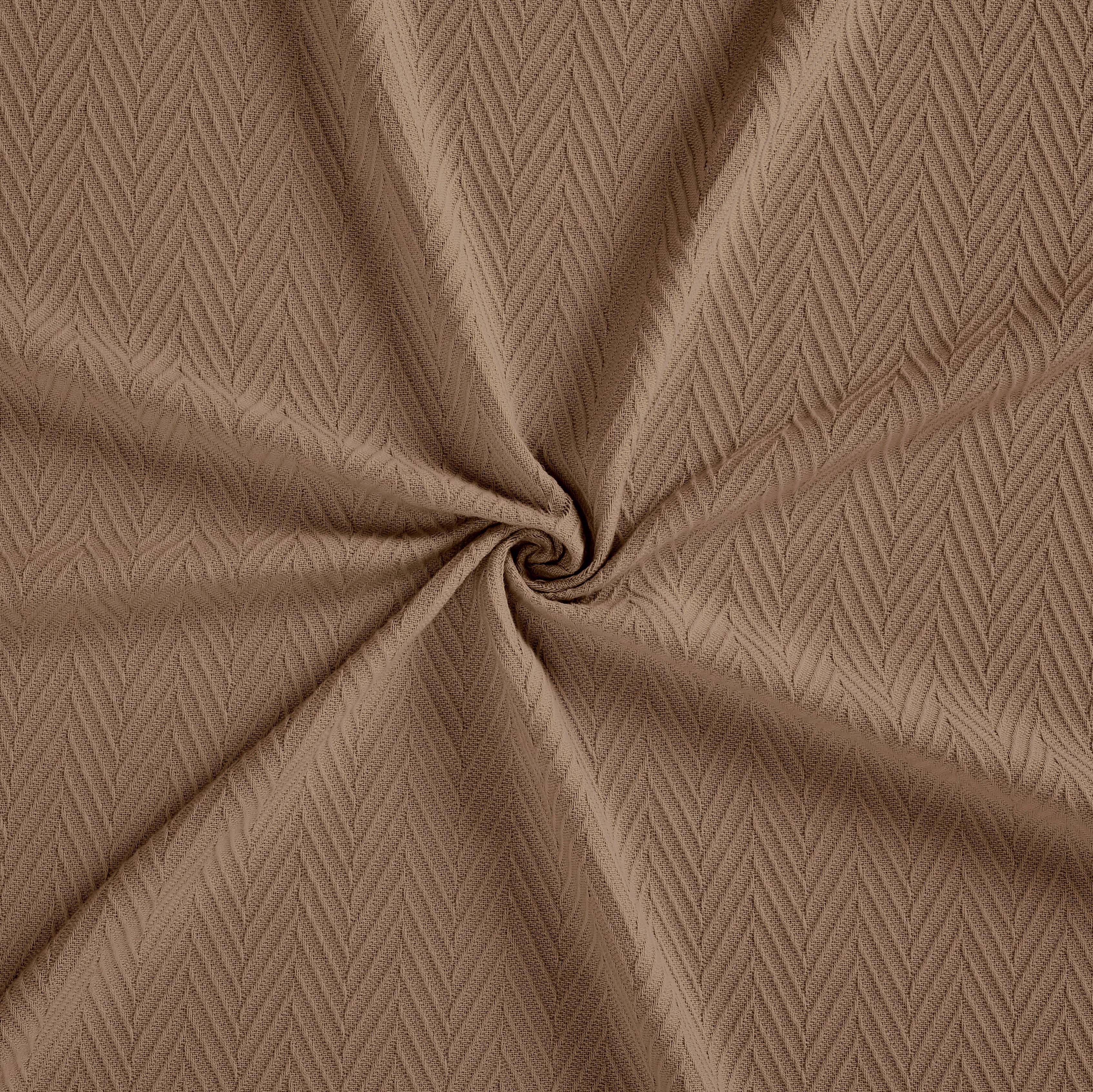 Soft All-Season Chevron Cotton Bed Blanket & Sofa Throw - Cozy Home Decor for Living Room, Bedroom, and Travel