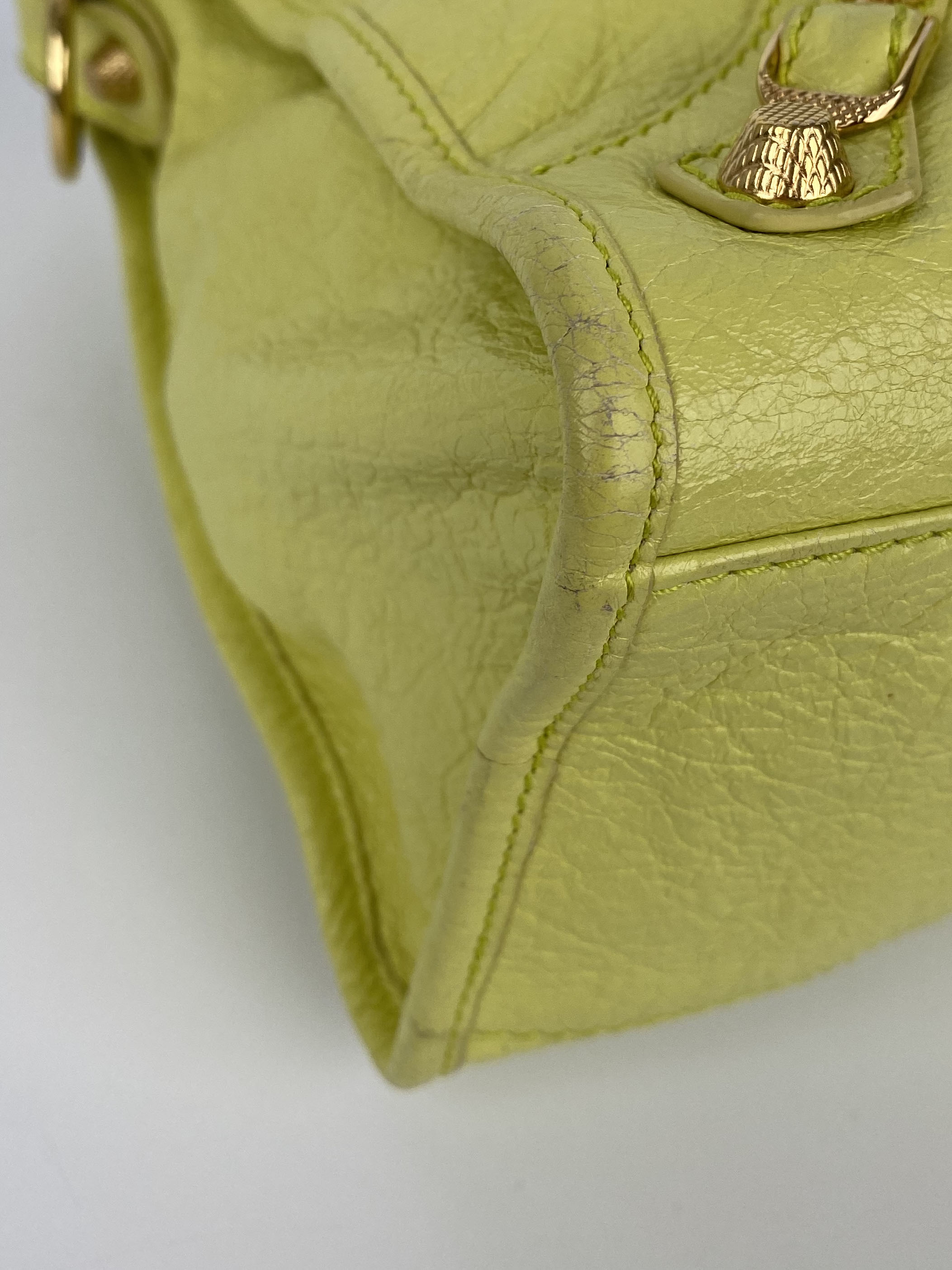 Balenciaga Pistachio Yellow Medium City Bag - Luxury Designer Handbag for Women | Perfect for Work, Travel & Everyday Use