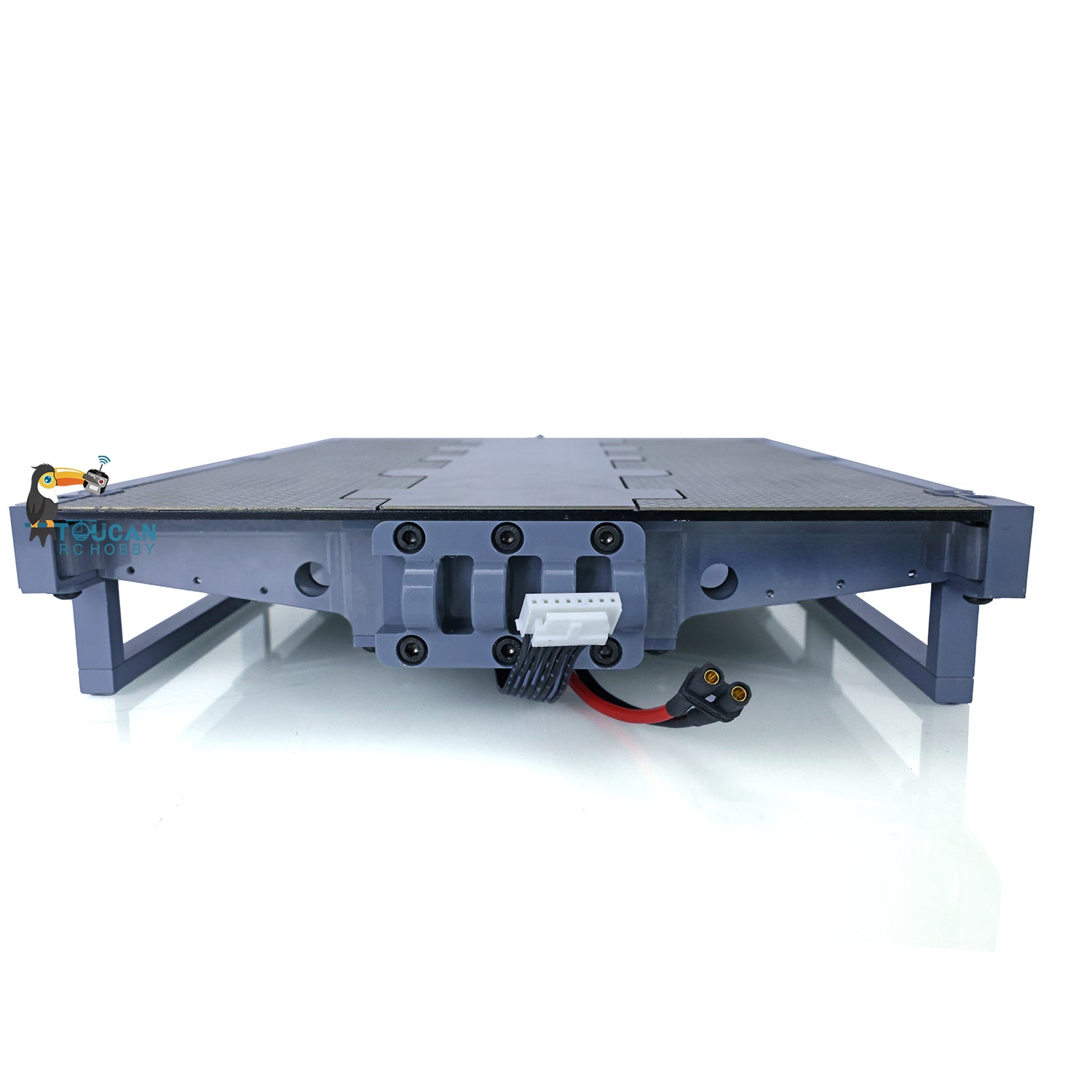 NOOXION 1/14 Scale Broshuis 2+5 Axle Metal Heavy Duty Flatbed Trailer Module - Compatible with TAMIYA RC Tractor Trucks, Remote Control Excavators & Loader Models - Perfect for Construction Simulation & RC Truck Hauling Scenes