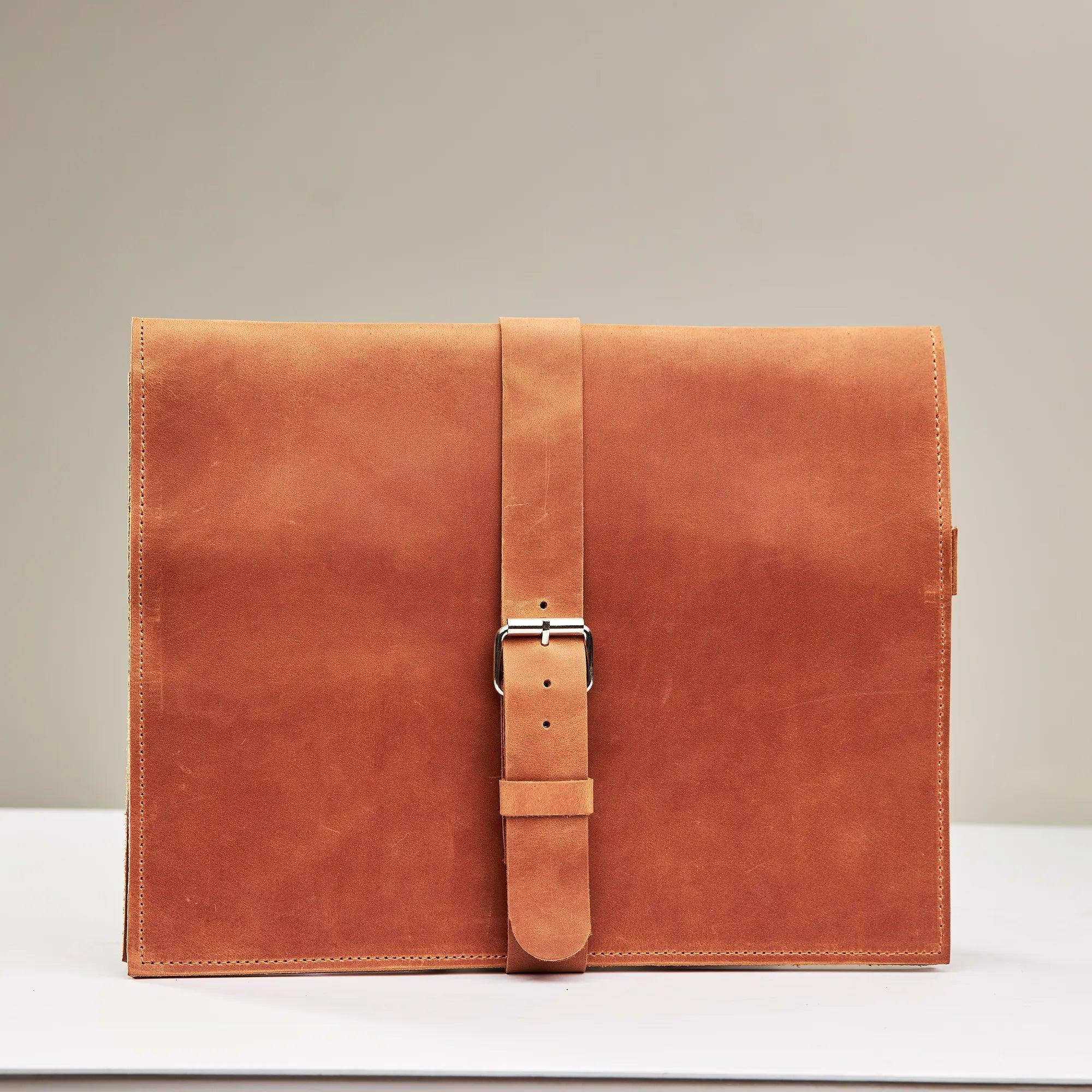 Premium MacBook Sleeve with Belted Strap - Protective Laptop Case for MacBook Air/Pro 13 14 16 inch - Perfect for Travel, Work & School