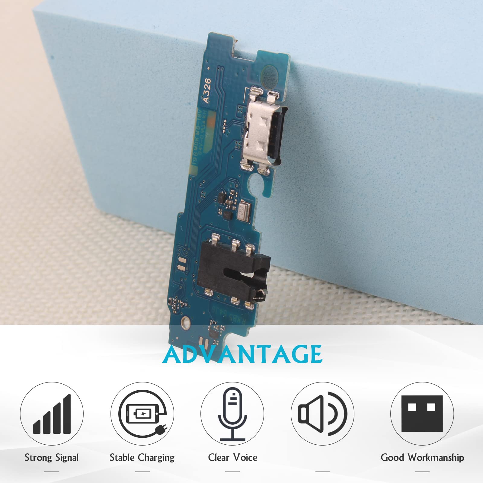 Original Title: YWLRONG USB Charging Port for Samsung Galaxy A32 5G Dock Connector Charger Board Flex Cable Assembly Replacement for A326U with Tools   Optimized Title: **Samsung Galaxy A32 5G USB Charging Port Replacement - Dock Connector & Flex Cable Assembly with Tools for A326U - Fast Charging & Data Sync - Perfect for DIY Repairs & Home Fixes**