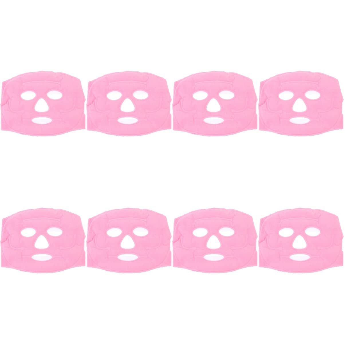 FRCOLOR 8-Piece Cooling Eye Mask for Women - Reusable Magnetic Therapy Pads for Puffiness, Dark Circles & Migraine Relief - Firming & Relaxing Ice Bead Compress for Home Beauty & Acupressure Care (Perfect for Travel, Spa & Post-Workout Recovery)
