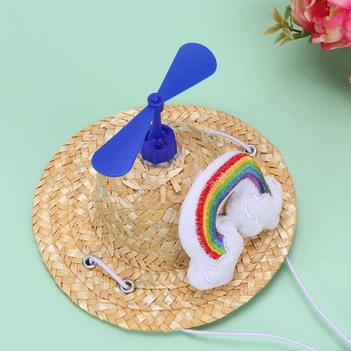 Balacoo Dog Summer Hat - Breathable Straw Dog Sun Hat for Beach & Outdoor - Mexican Fiesta Party Costume Accessory for Small & Large Dogs - Perfect for Pool, Vacation, and Festive Celebrations